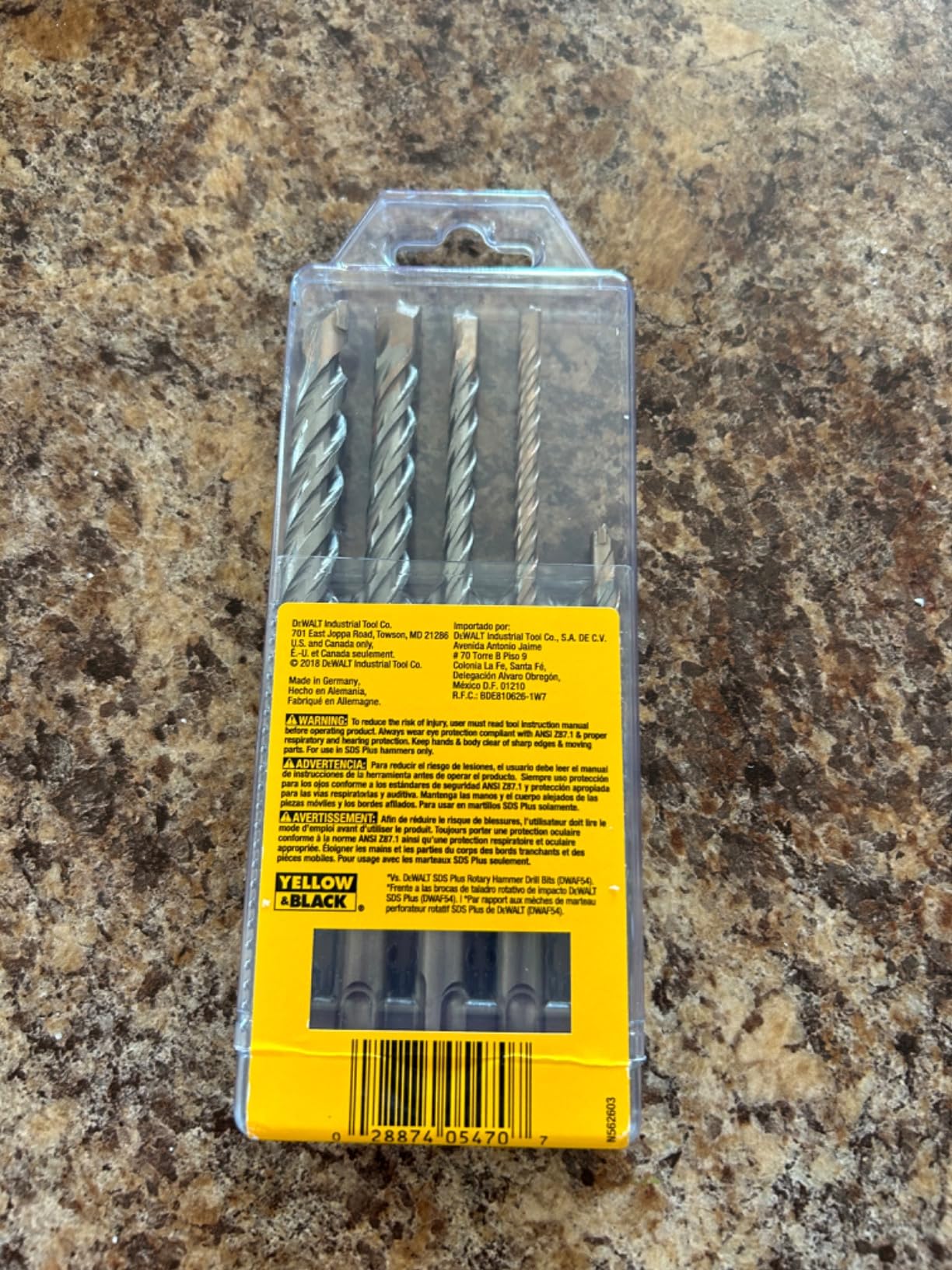 DEWALT SDS Plus Bits Set, Rock Carbide Tip, 5-Piece (DW5470), 1 Count (Pack of 1) customer photo 2