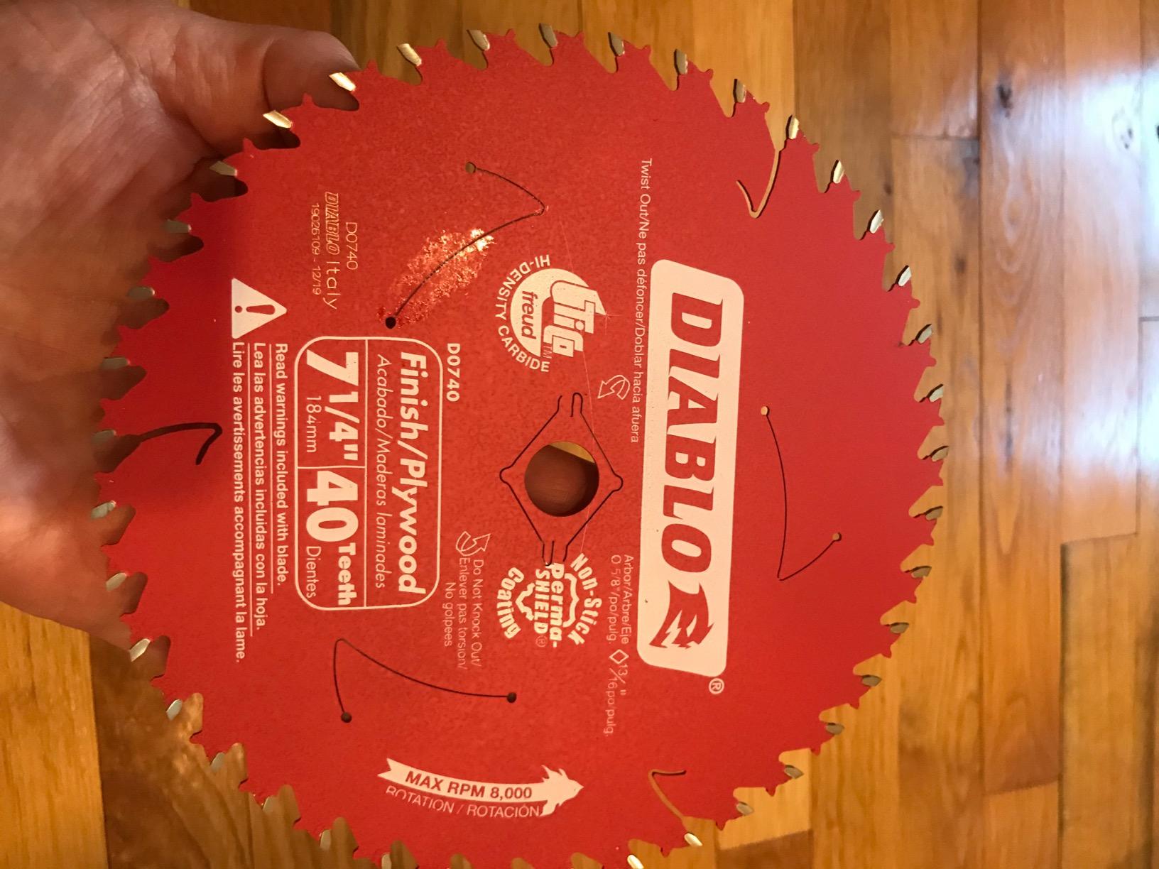 Diablo Finish Saw Blade - 7-1/4
