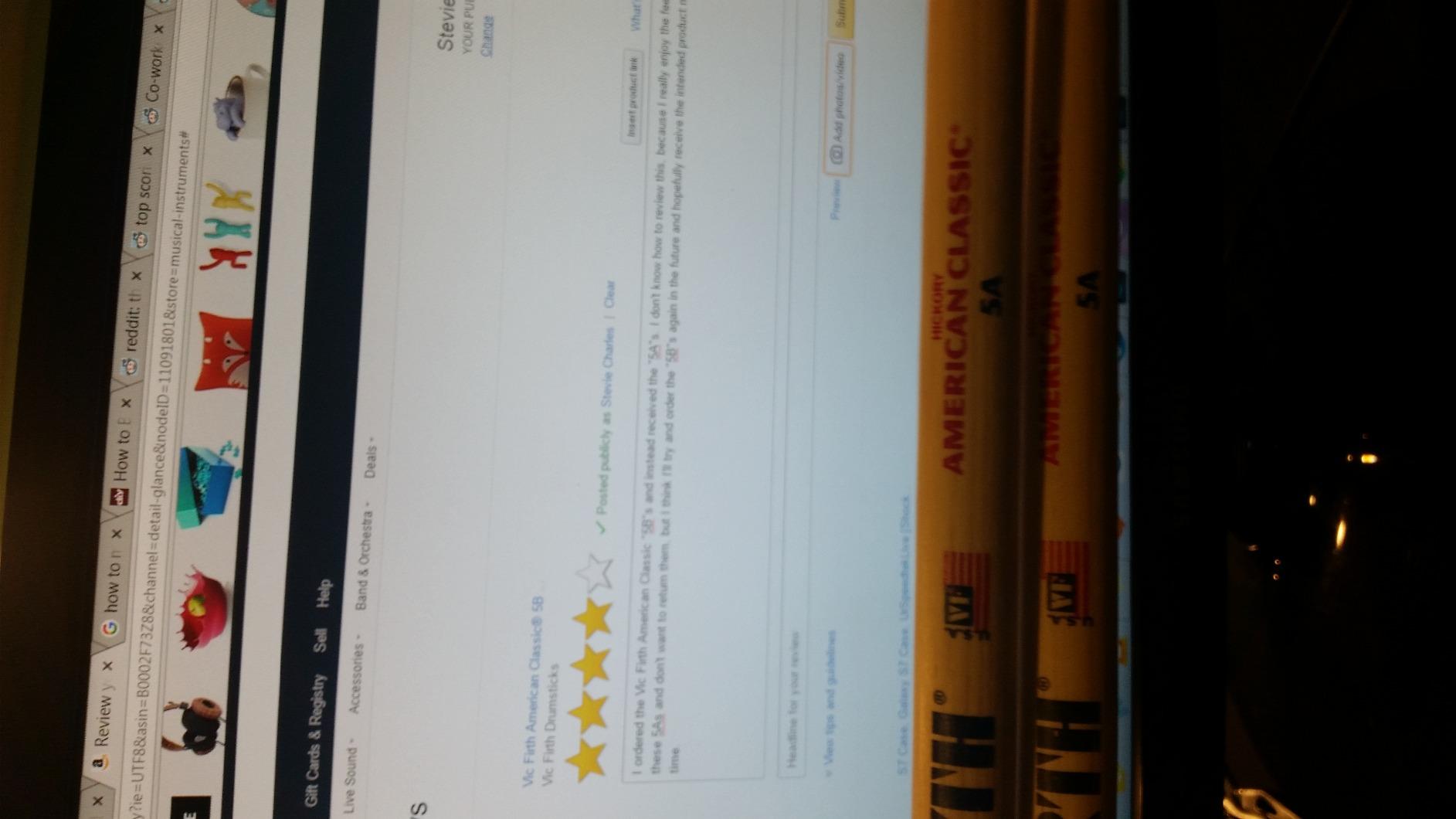 Vic Firth American Classic 5B Drumsticks customer photo 1