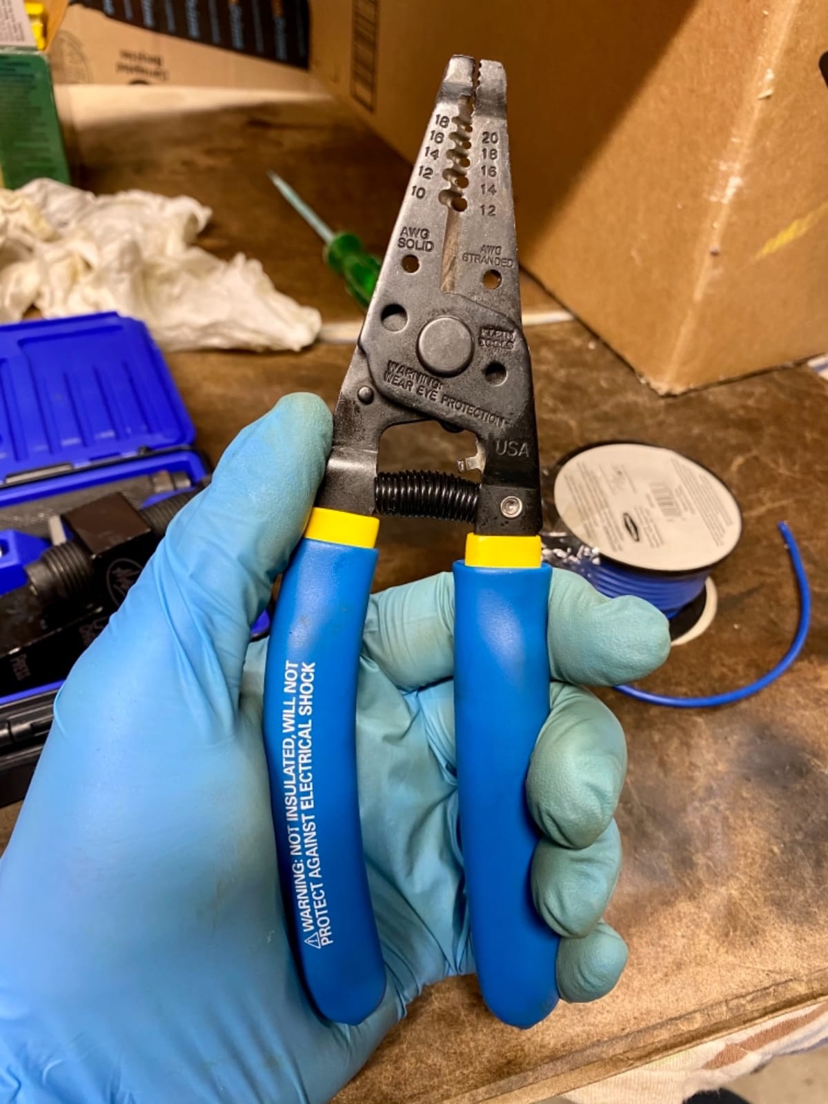 Klein Tools 11055EP Wire Cutter and Stripper, Made in USA, Stranded and Solid Wire Cutter, Cuts Copper customer photo 1
