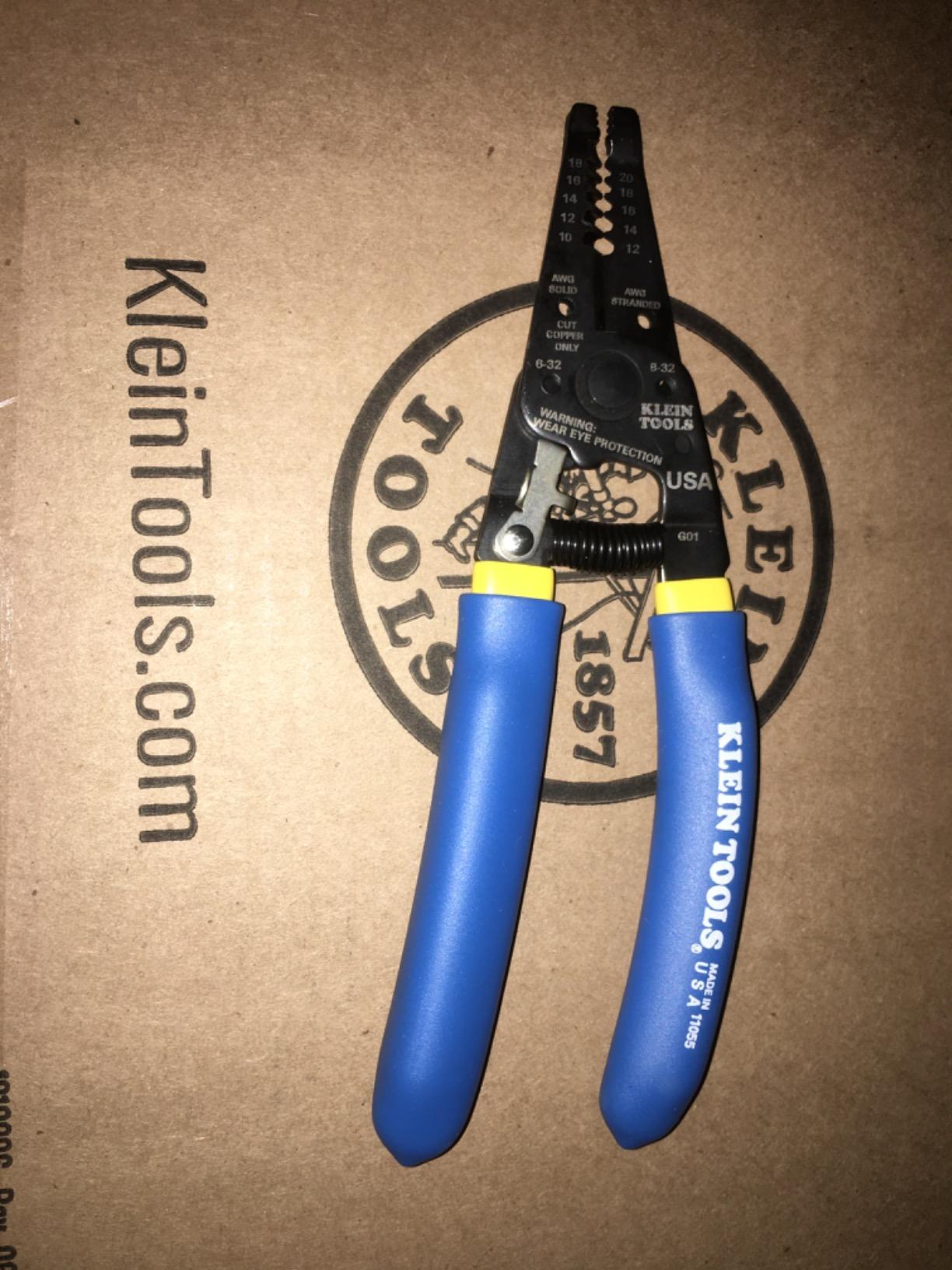 Klein Tools 11055EP Wire Cutter and Stripper, Made in USA, Stranded and Solid Wire Cutter, Cuts Copper customer photo 2