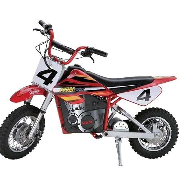 Razor MX500 Dirt Rocket Bike Electric Ride-On for Teens Ages 14+, 175 Pounds Max Weight, Red – 36-Volt Battery, up to 15 Mph, 40-Minute Run Time, Twist-Grip Throttle, Pneumatic Tires customer photo 1