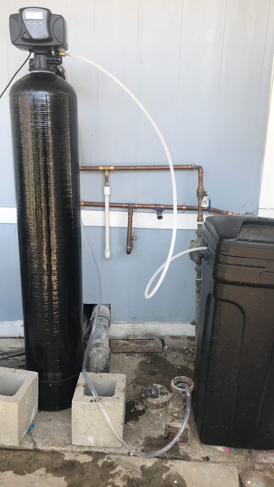 Loaded tank Metered water softener with 3/4