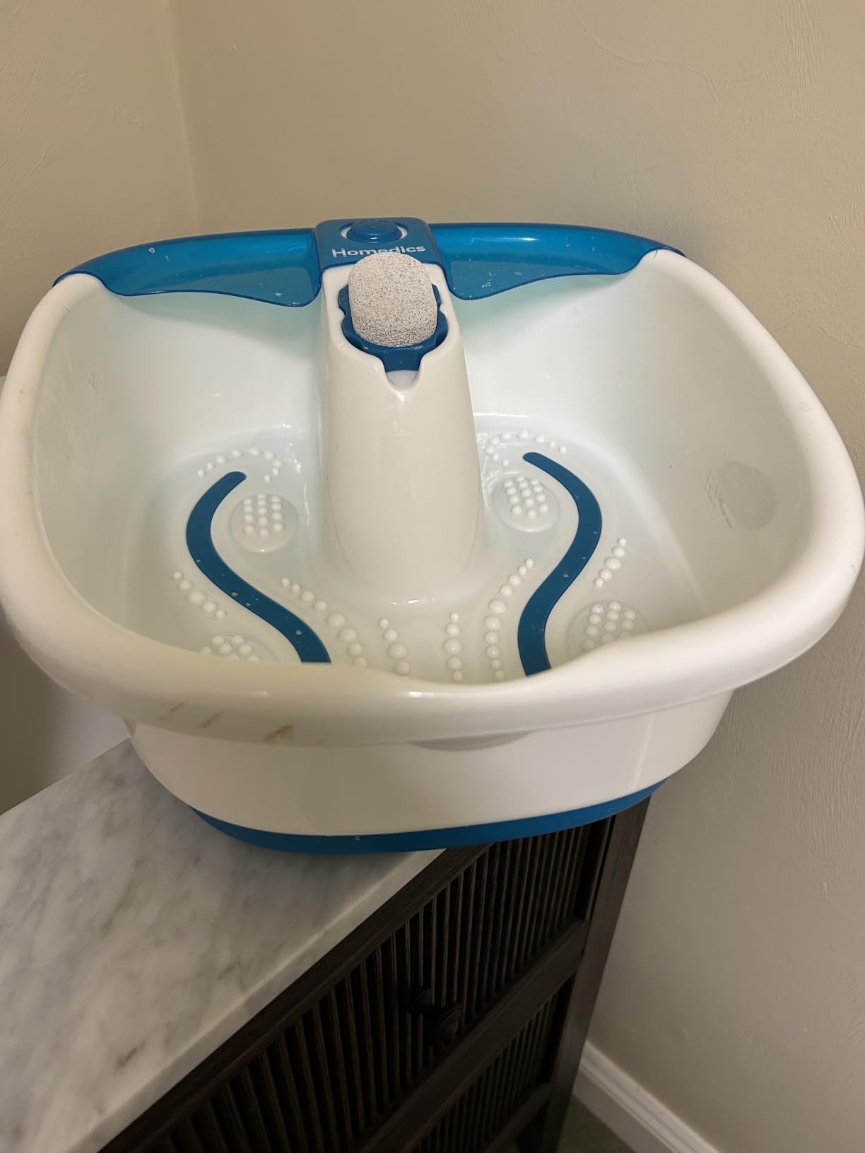 Homedics Bubble Mate Foot Spa, Toe Touch Controlled Foot Bath customer photo 1
