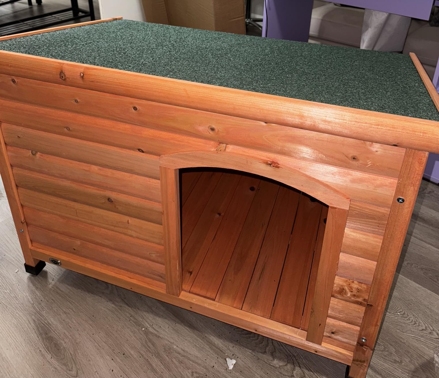 TRIXIE Pet Products Dog Club House, Large,Glazed Pine,40.75x26.75x28.25 Inch (Pack of 1),39552 customer photo 1