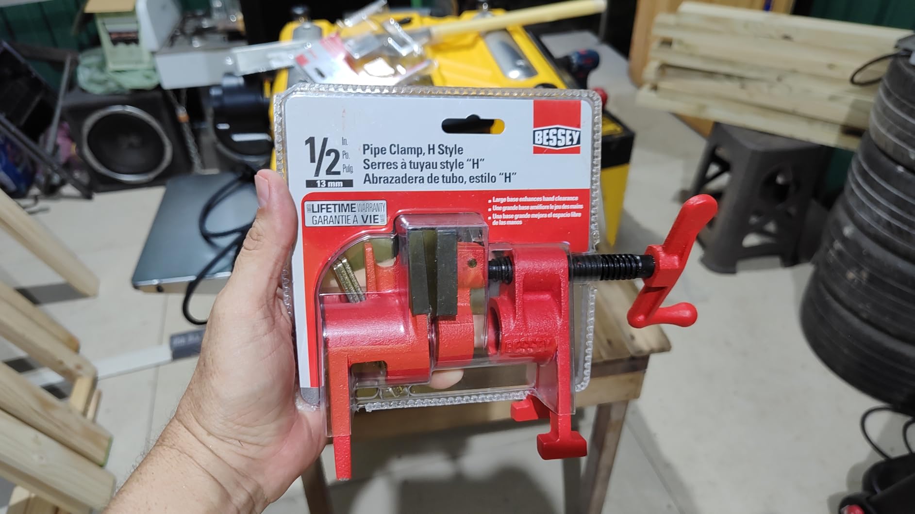 Bessey BPC-H34, 3/4-In. H Style Pipe Clamps - Incredibly Versatile, Easy To Assemble, Indispensable Workshop Clamp For Woodworking, Carpentry, Home Improvement, and DIY Projects customer photo 1
