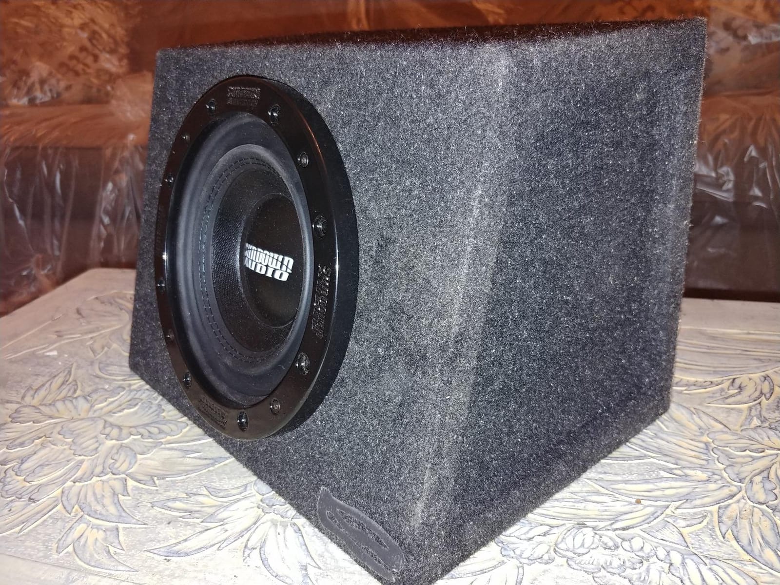 Atrend Bbox Single Sealed 12 Inch Subwoofer Enclosure - Car Subwoofer Boxes & Enclosures - Premium Subwoofer Box Improves Audio Quality, Sound & Bass - Red & Black Spring Terminals - Charcoal customer photo 1