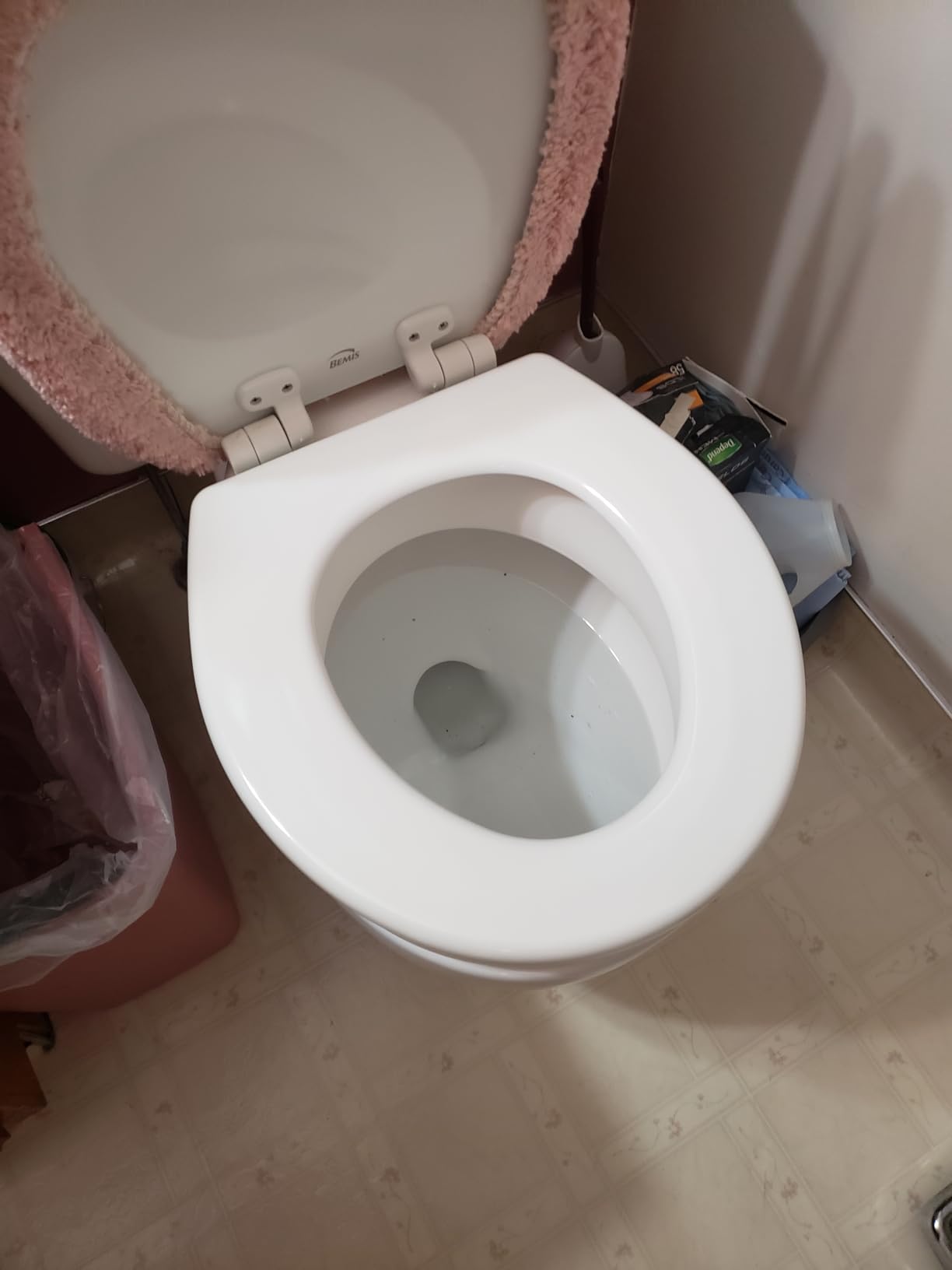 Carex Toilet Seat Riser, Elongated Raised Toilet Seat Adds 3.5 inches to Toilet Height, Assists with Bending or Sitting, Bolt-On Installation Under Existing Toilet Seat, 300 Pound Weight Capacity customer photo 1