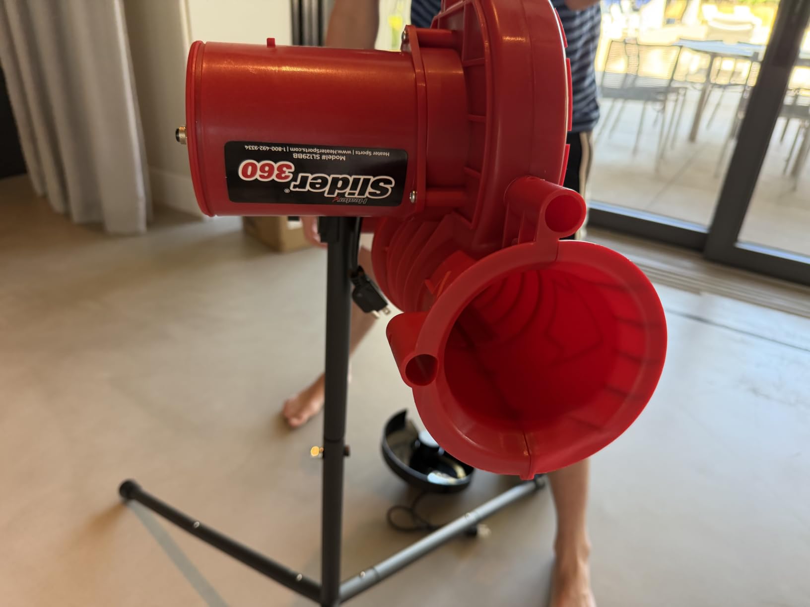 Heater Sports Slider Lite 360 Baseball Pitching Machine with Automatic Ball Feeder - Accurate 360-Degree Delivery, Durable and Portable Training Tool for All Ages customer photo 1