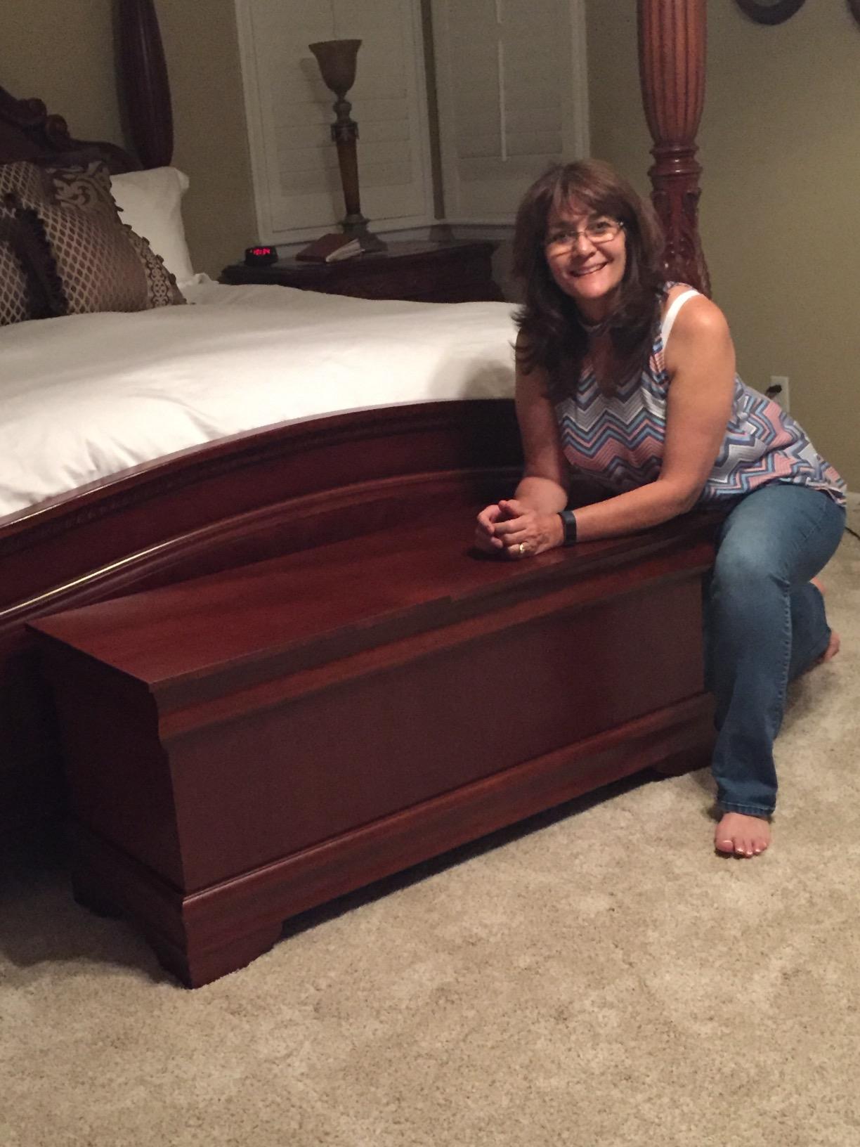 Coaster Pablo 47-Inch Bedroom Cedar Chest, Warm Brown 900022 customer photo 2