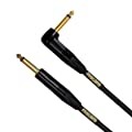 Mogami Gold Instrument Right Angle 10 Electric Guitar Instrument Cable, 1/4 Inch TS to TS, 10ft customer photo 2