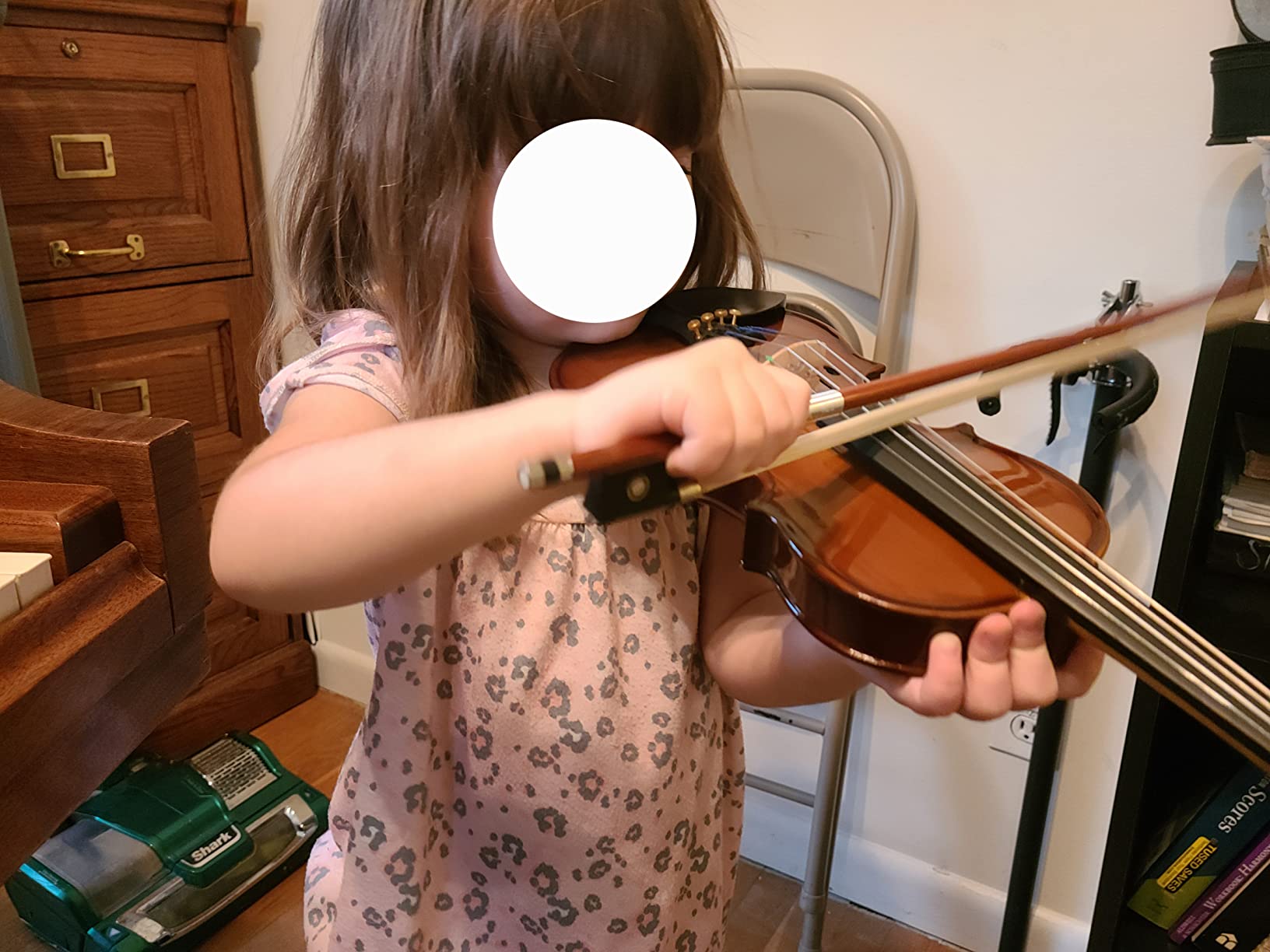 Cremona SV-75 Premier Novice Violin Outfit – 1/10 Size, Natural, US-Made Prelude Strings, Student Violin, Right-Handed, Hand-Carved Spruce & Maple customer photo 2