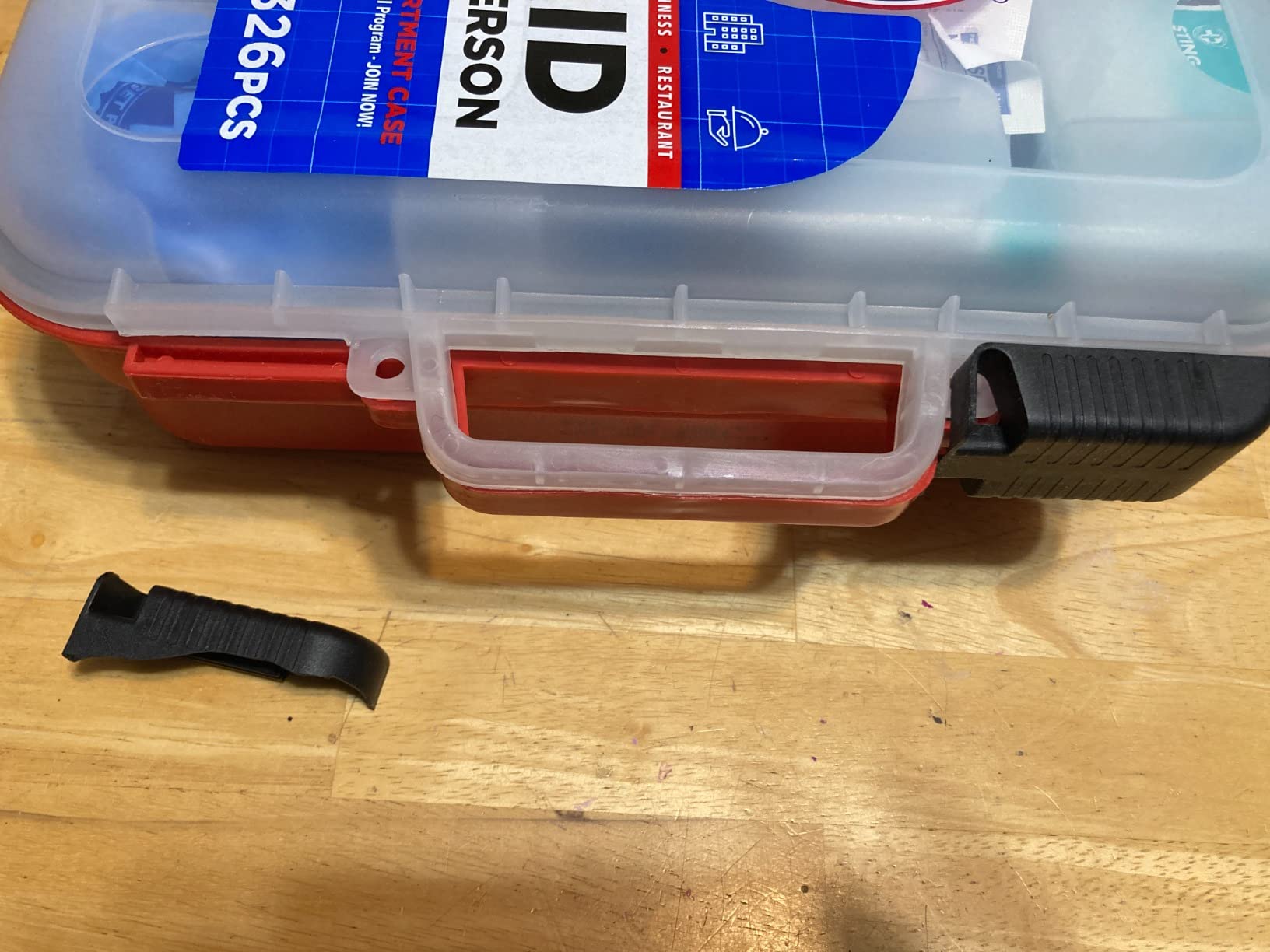 Be Smart Get Prepared First Aid Kit Hard Red Case 326 Pieces Exceeds OSHA and ANSI Guidelines 100 People - Office, Home, Car, School, Emergency, Survival, Camping, Hunting and Sports (20HBC01015REV3) customer photo 2