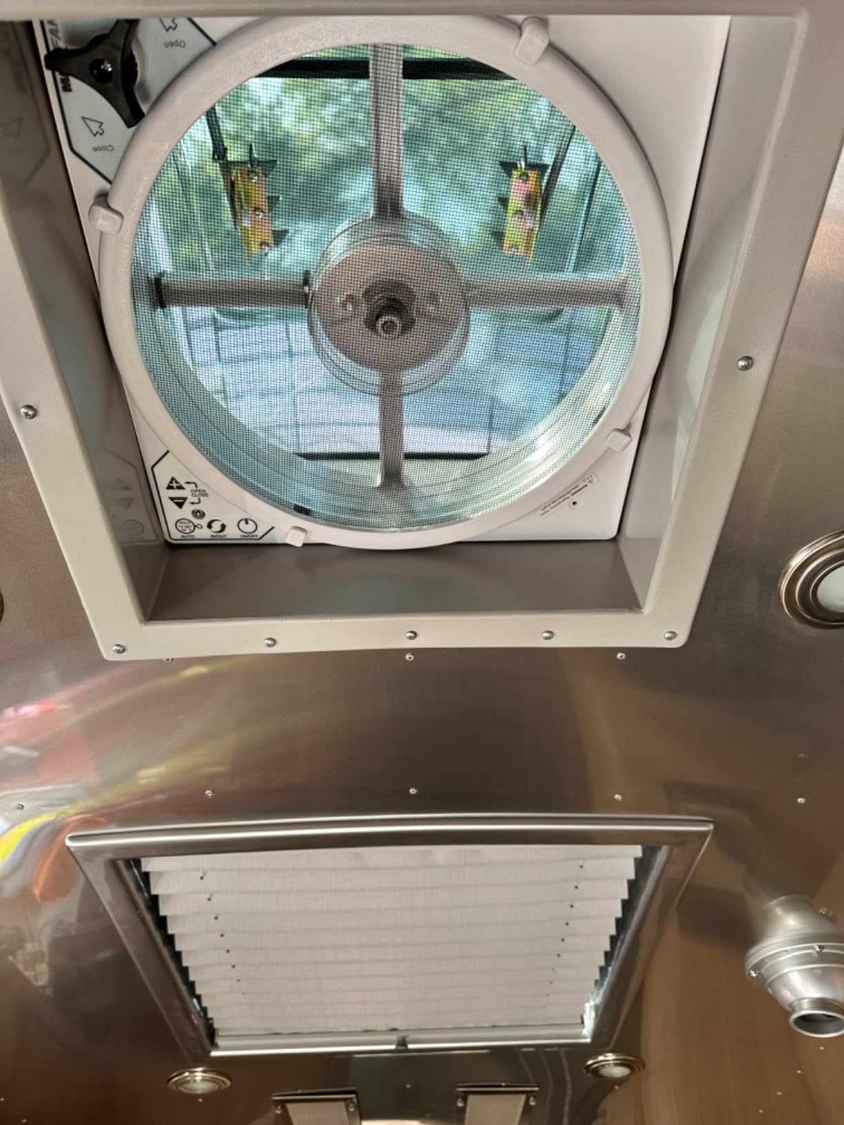 MAXXAIR Maxxfan Deluxe Vent, Fan and Vent Cover All in One - Powerful 10-Speed Reversible Fan with Thermostat, Built-in Rain Cover, Remote Control, Intake & Exhaust Fan, Smoke (00-07500K) customer photo 2