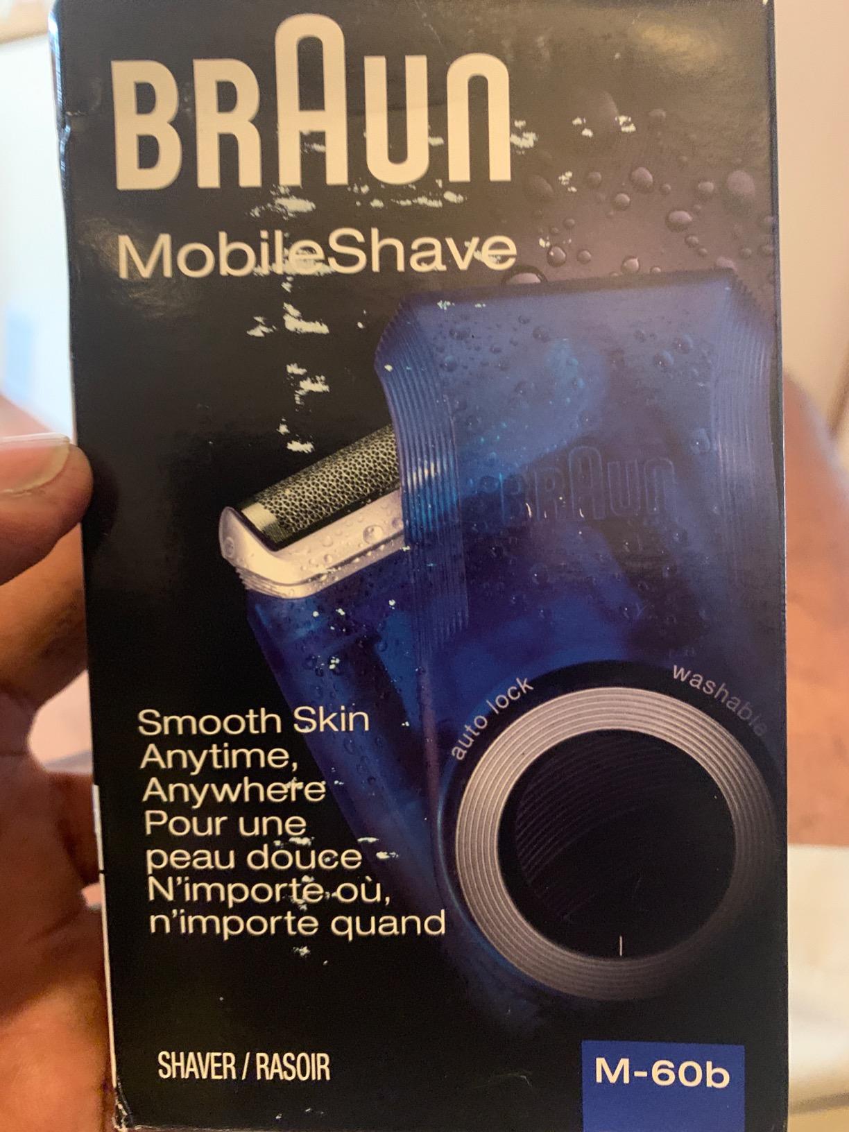 Braun Electric Razor for Men, M60b Mobile Electric Foil Shaver, Washable customer photo 1