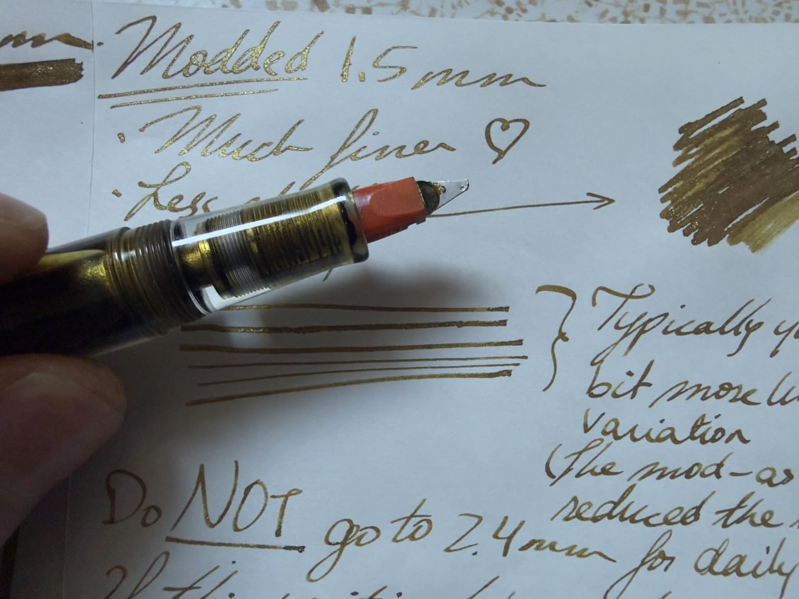 Pilot Parallel Calligraphy Pen Set, 2.4mm Nib with Black and Red Ink Cartridges (90051) customer photo 2