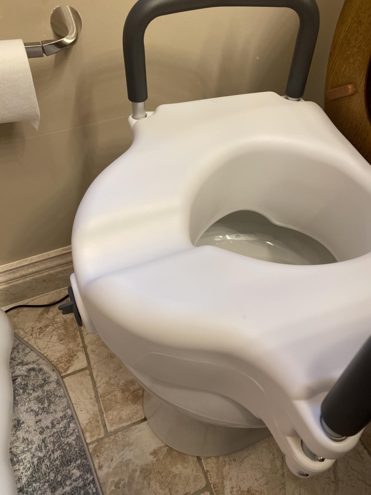 Drive Medical 2-in-1 Raised Toilet Seat with Removable Padded Arms customer photo 1
