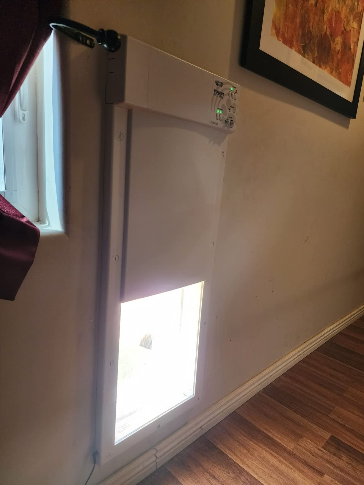 Genuine Power Pet Fully Automatic Pet Door from High Tech Pet Brand. Pet Collar Operated, 4 Way Access, Directional Sensing, Dead Bolt Lock, Air Tight, Quick, Quiet Operation, USA Customer Service customer photo 2