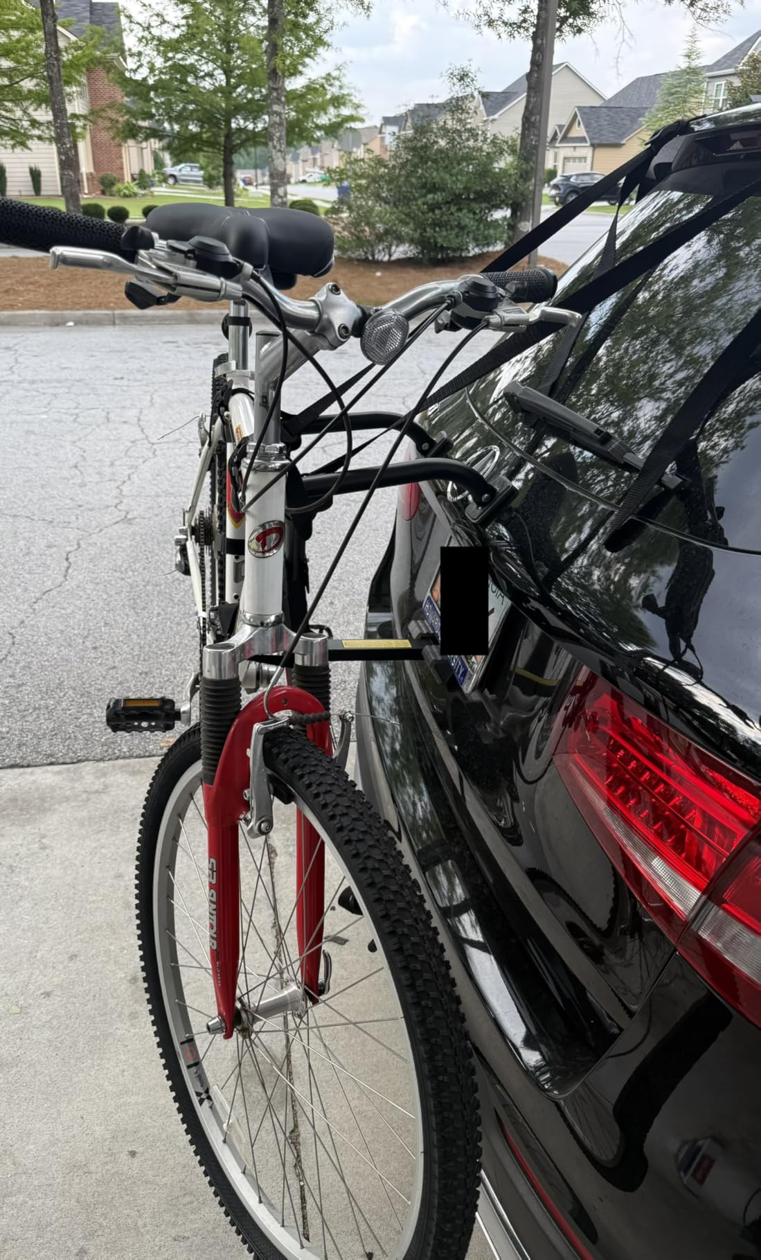 Allen Sports Ultra Compact Folding 1-Bike Trunk Mount Rack, Model MT1-B, Gray powder coated customer photo 1
