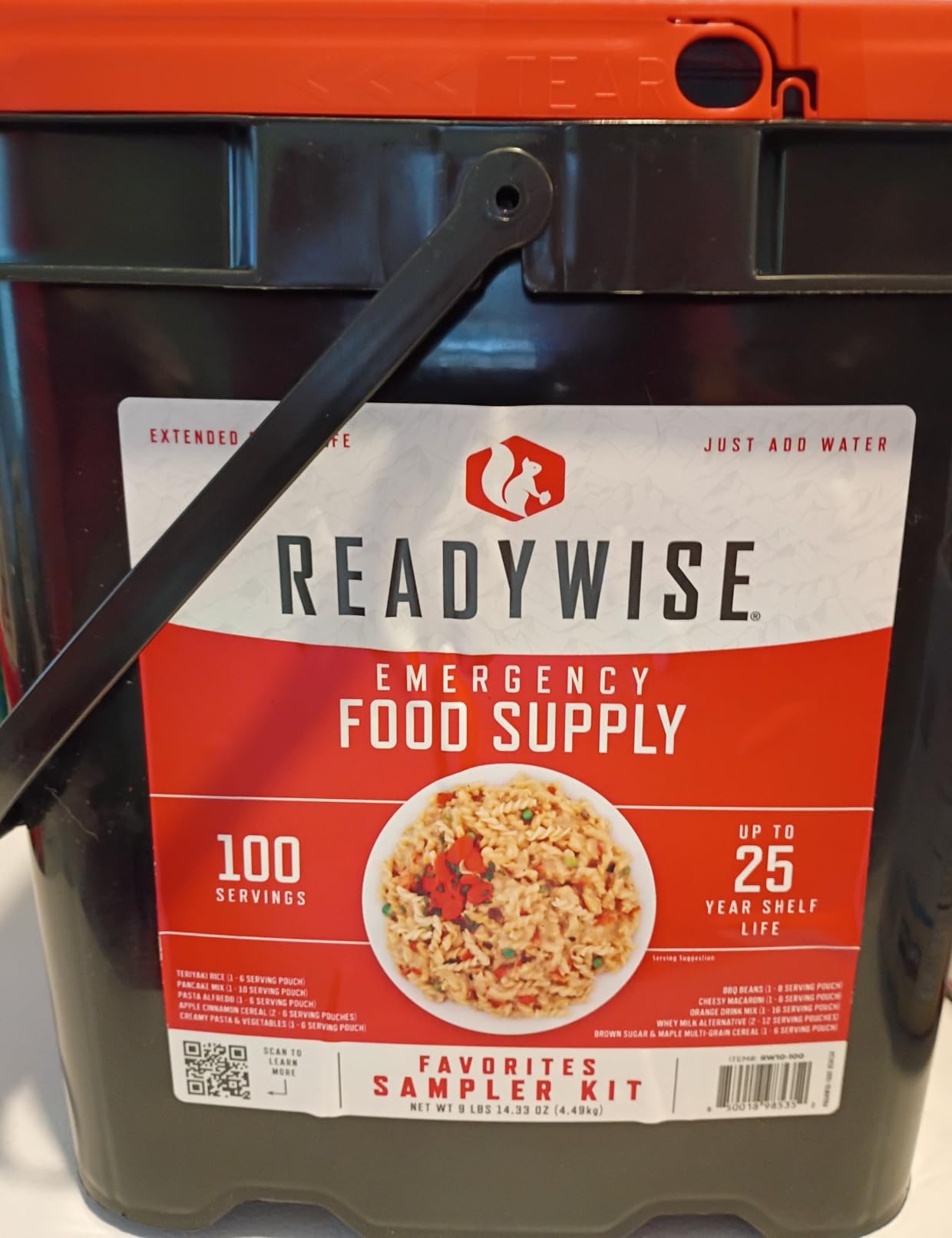 READYWISE Emergency Food Survival Supply Entrée Bucket, 60 Servings customer photo 2