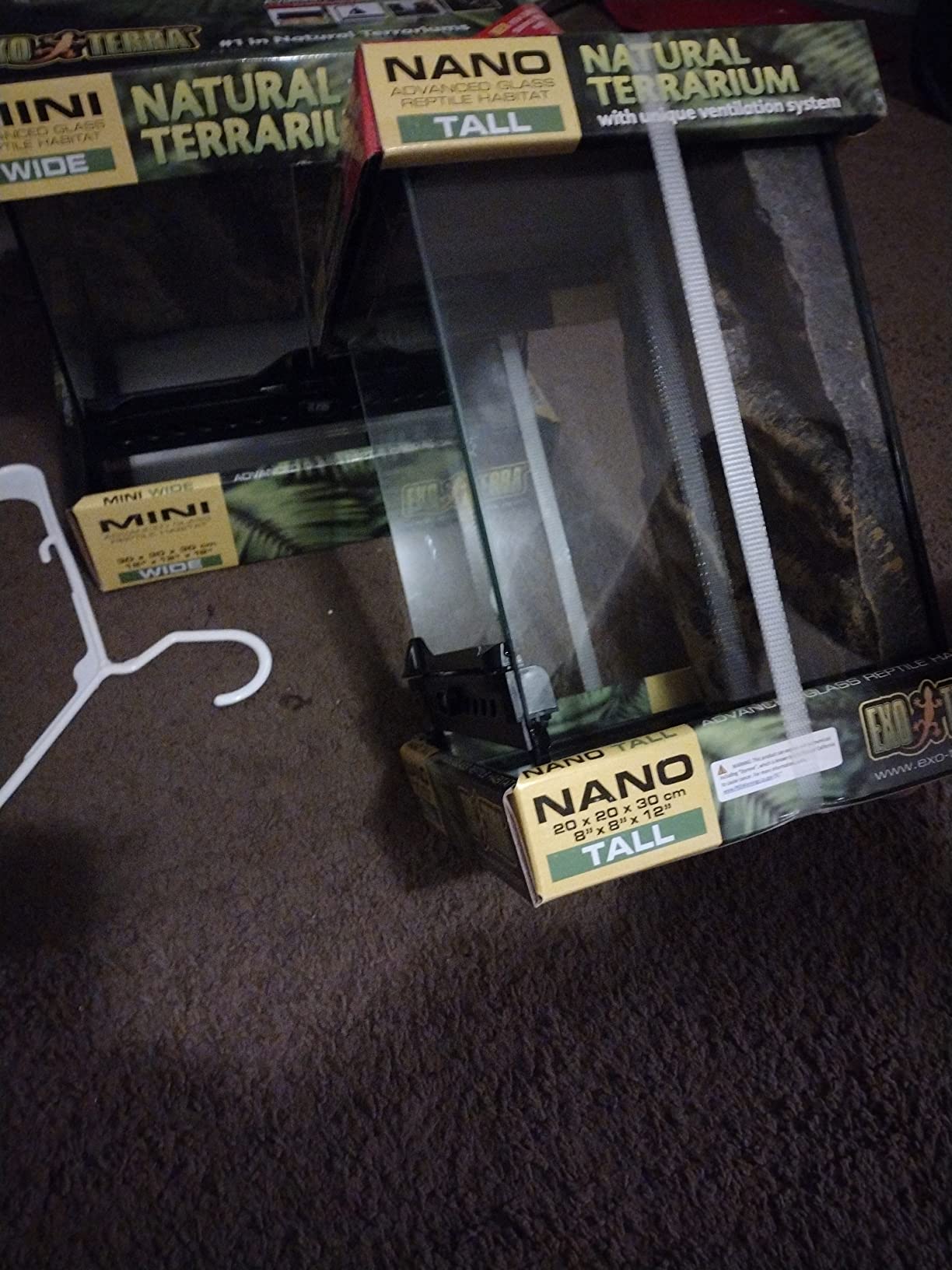Exo Terra Glass Terrarium Kit, for Reptiles and Amphibians, Nano, 8 x 8 x 8 inches, PT2599A1 customer photo 1