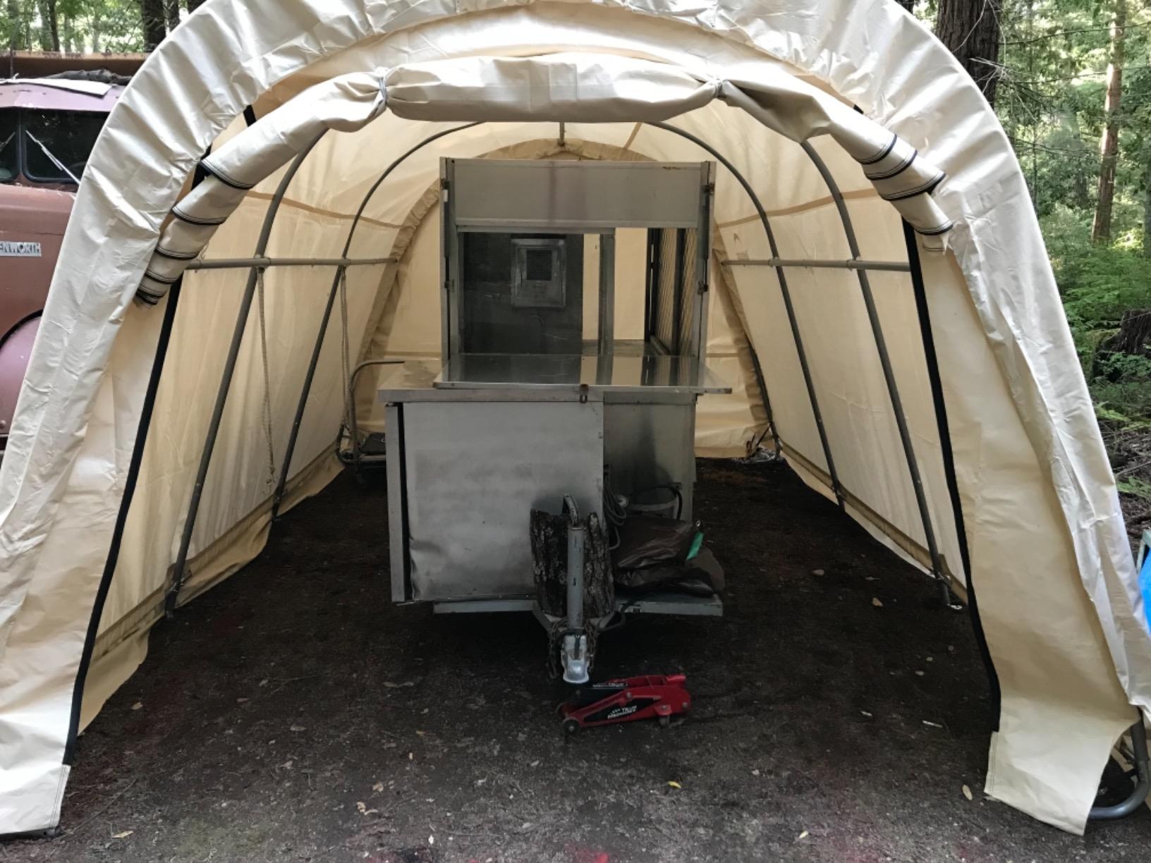 ShelterLogic 10' x 20' x 8' All-Steel Metal Frame Round Style Roof Instant Garage and AutoShelter with Waterproof and UV-Treated Ripstop Cover customer photo 1