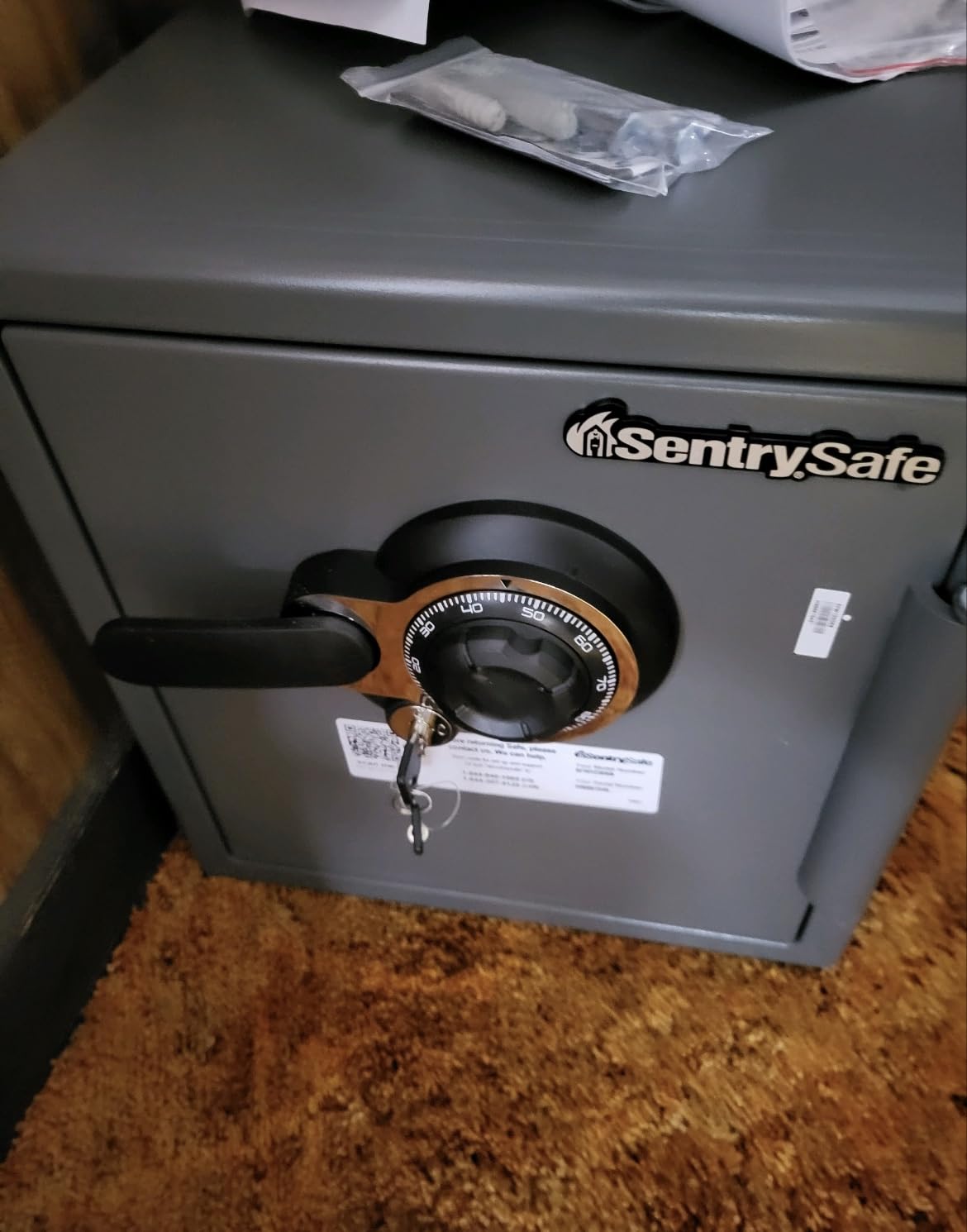 SentrySafe Fireproof Waterproof Safe Dial Comboination 1.23 Cu Ft SFW123DSB customer photo 1
