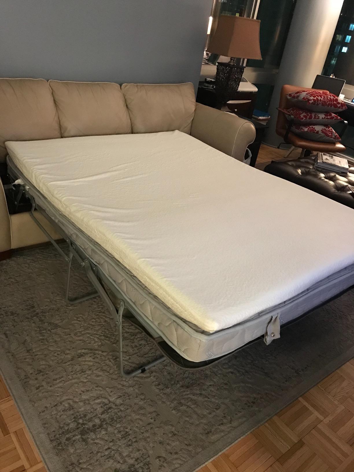 ROOST SLEEP Memory Foam Sofa Bed Mattress, 4.5-Inch – Cool Cloud Queen Size Replacement for Pull-Out Couch, Sleeper Sofa, Hide-A-Bed – Soft, Supportive Fold-Out Mattress customer photo 1