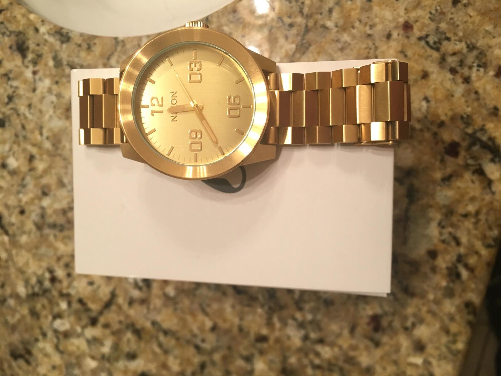 Nixon Corporal SS A346. 100m Water Resistant XL Men’s Watch (48mm Watch Face. 24mm Stainless Steel Band) customer photo 1