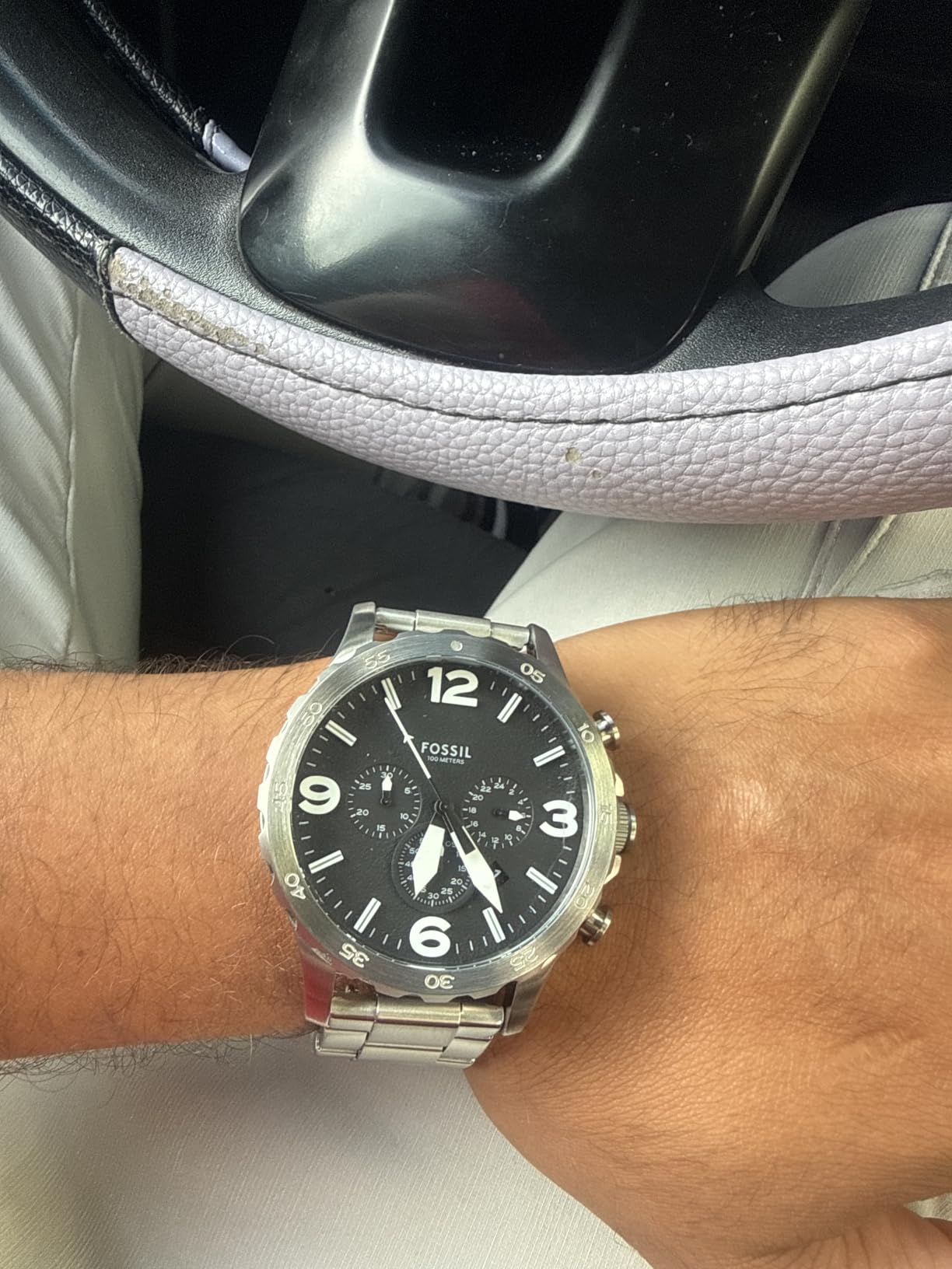 Fossil Men's Nate Quartz Chronograph Watch for Men customer photo 1