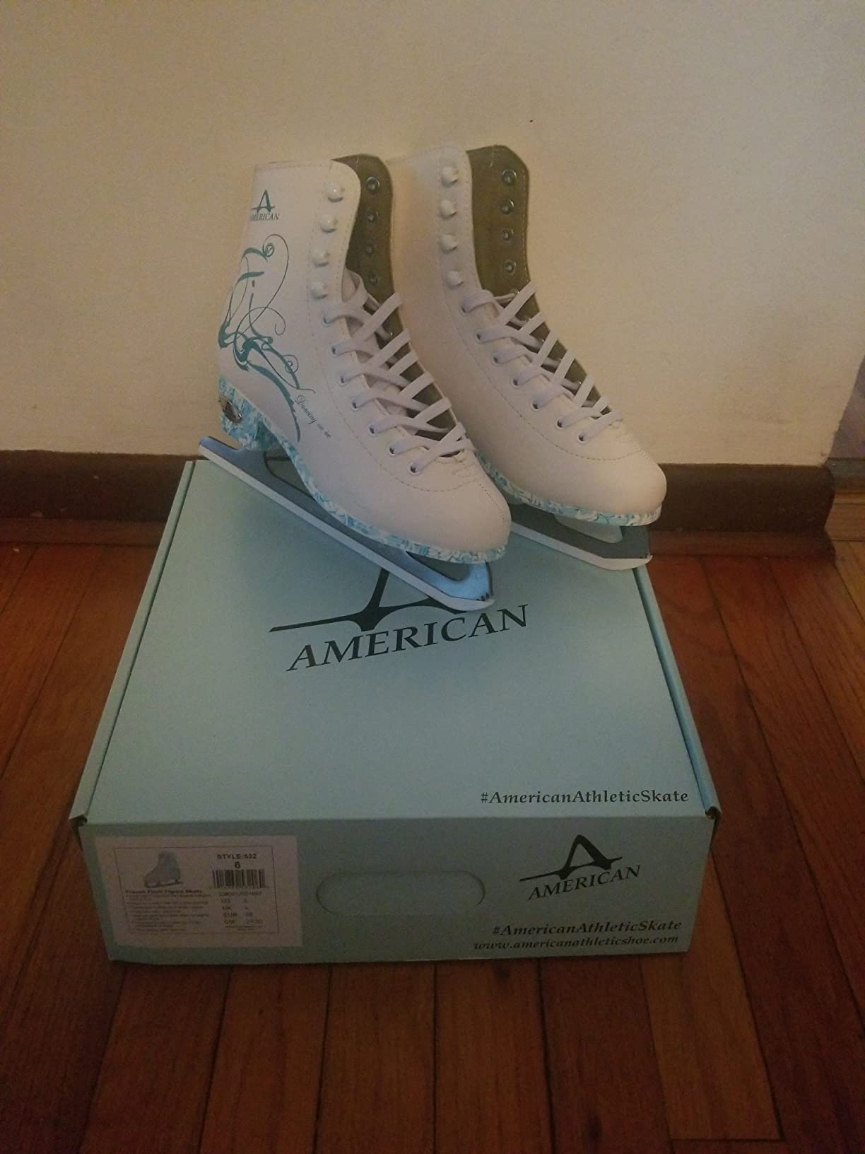American Athletic Sumilon Lined Ice Skates for Women - Recreational Figure Skates with Turquoise Outsole, Ankle Support, Stainless Steel Blades - for Indoor & Outdoor Ice Skating customer photo 2