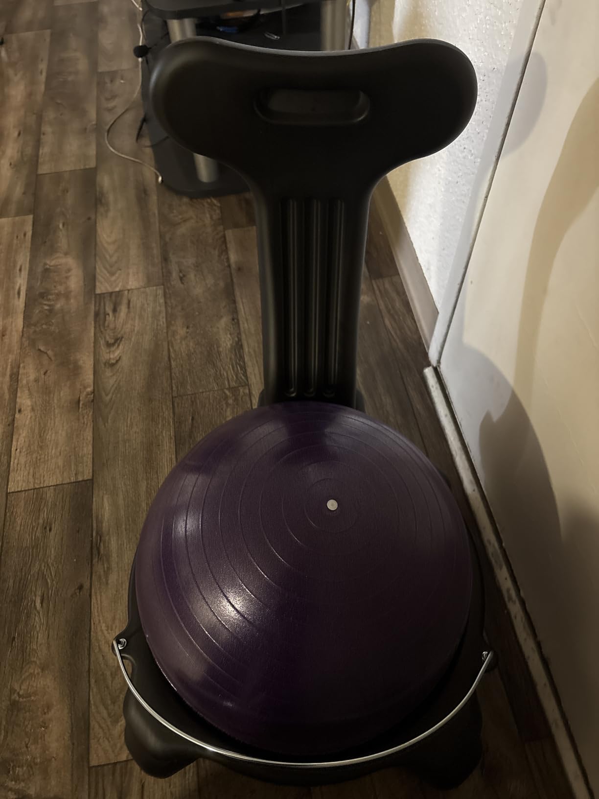 Gaiam Classic Balance Ball Chair - Ergonomic Stability Chair for Desk & Office | Yoga Ball Seat with Base, Air Pump, & Exercise Guide | Improves Posture & Core Strength customer photo 1