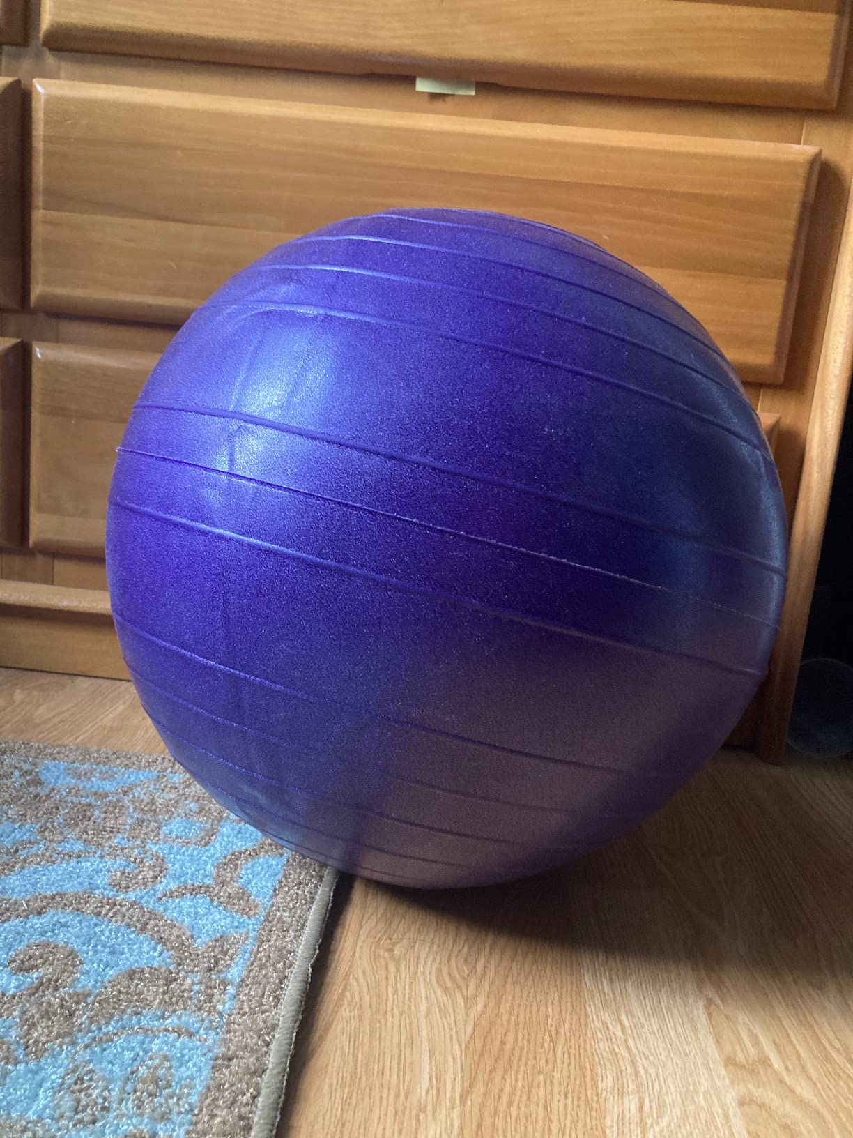 Gaiam Classic Balance Ball Chair - Ergonomic Stability Chair for Desk & Office | Yoga Ball Seat with Base, Air Pump, & Exercise Guide | Improves Posture & Core Strength customer photo 2