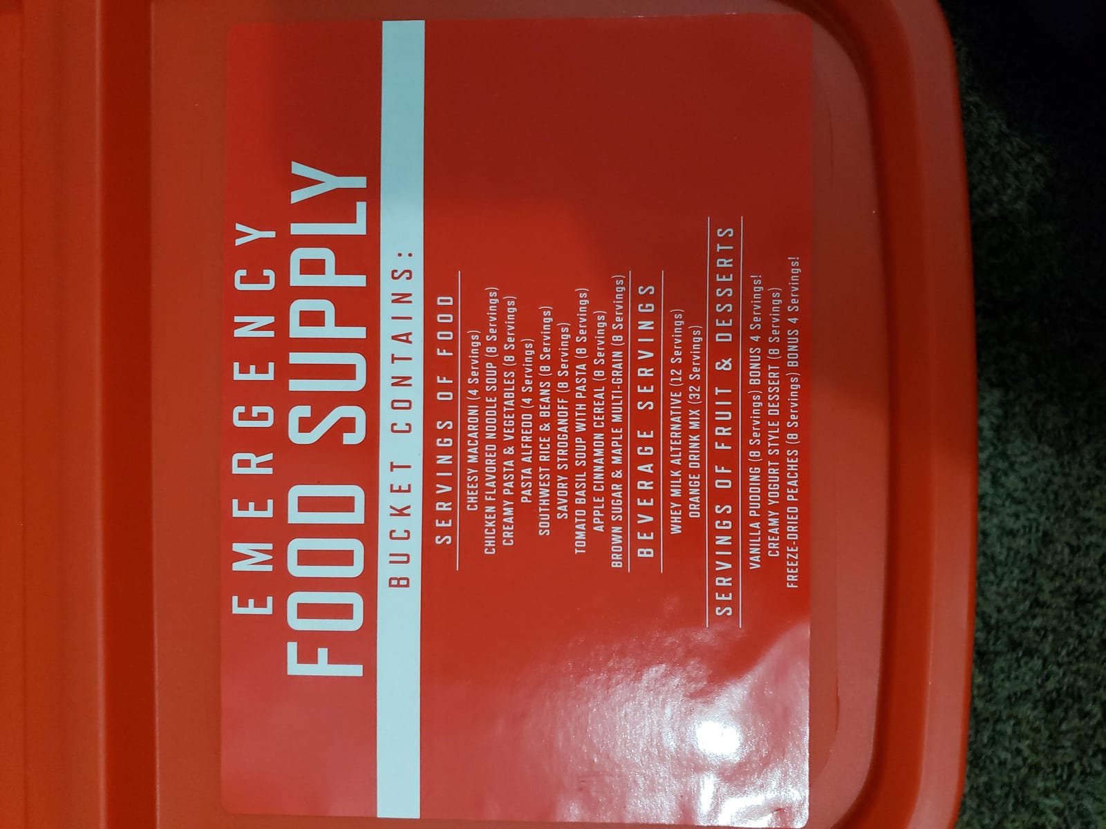 ReadyWise Emergency Food Supply - 360 Servings, 3 Buckets, Freeze Dried & Dehydrated Package of Long Term Meals, Survival Kit for Camping, Prepper Food Storage Supplies, up to 25 Year Shelf Life customer photo 2