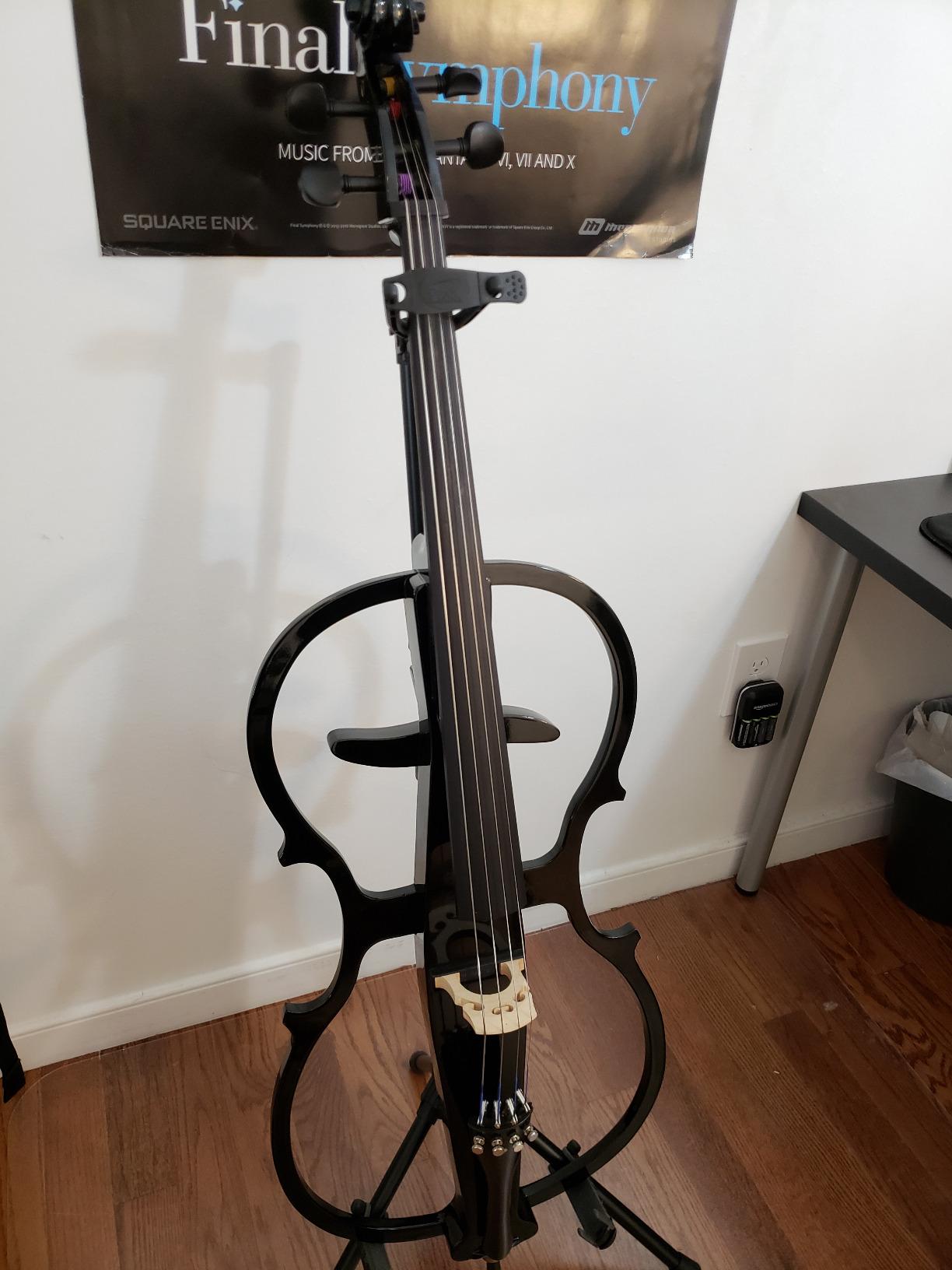 Cecilio 4/4 Silent Electric Cello with Ebony Fittings, Black Metallic customer photo 1