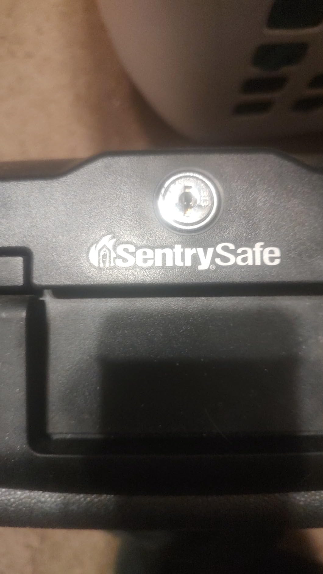 SentrySafe Fireproof Safe with Key Lock, Chest Lock Box for Home or Travel Secures Money, Documents, 0.18 Cubic Feet, 6.1 x 14.3 x 11.2 Inches, 1210 | Fire Resistant Chest Safe With Key Lock, Portable Compact Design Protects Money, Documents, Jewelry For Home Or Travel customer photo 1