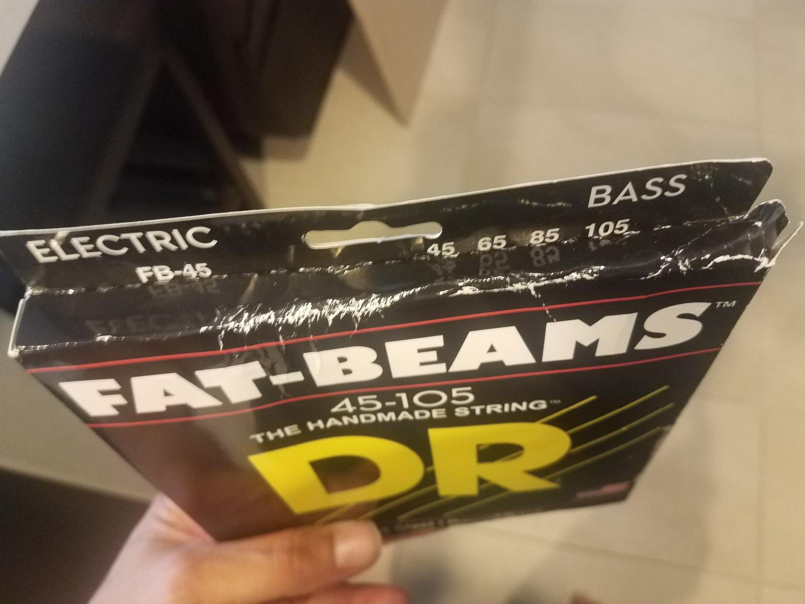 DR Strings FB-45 Fat-Beams Stainless Steel Bass Guitar Strings - .045-.105 customer photo 1
