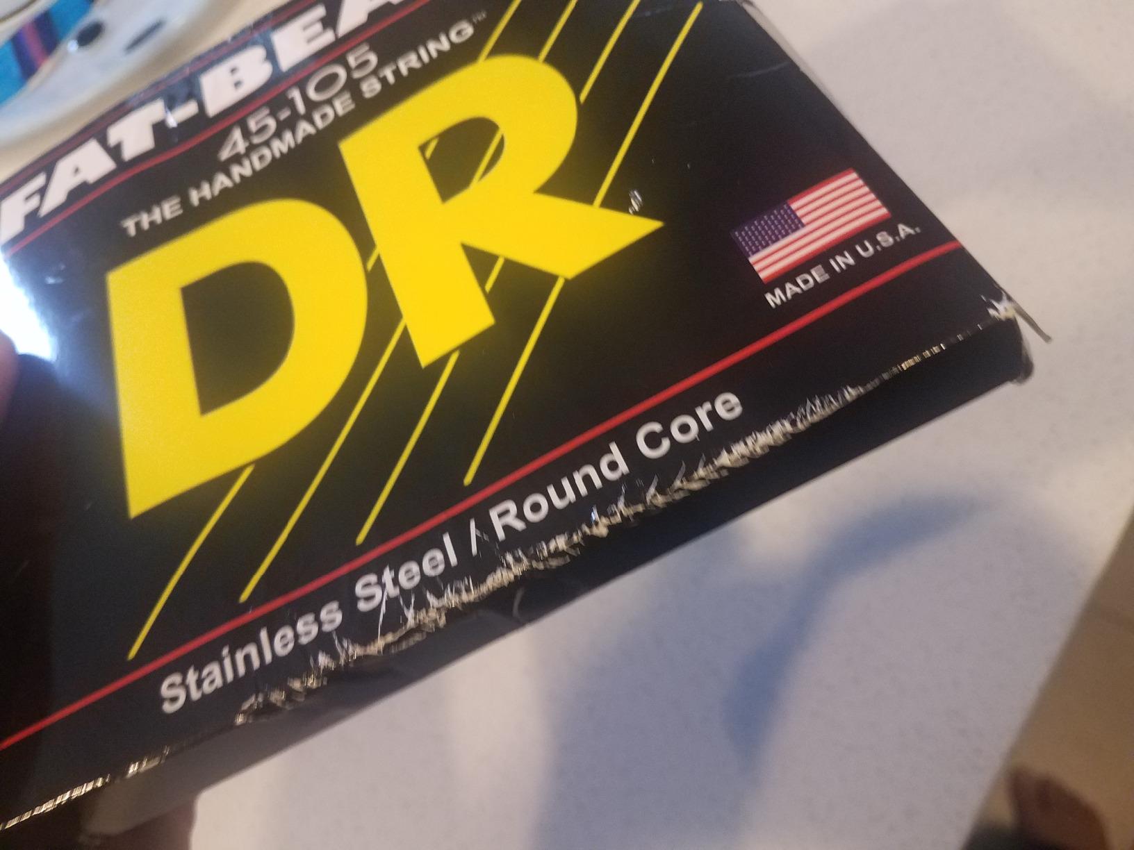 DR Strings FB-45 Fat-Beams Stainless Steel Bass Guitar Strings - .045-.105 customer photo 2