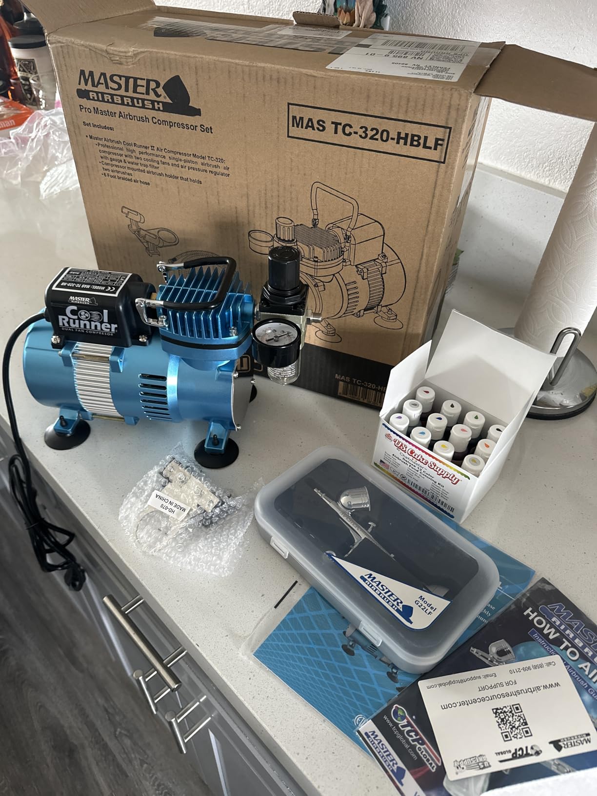 Master Airbrush Cake Decorating Air Brush Kit with Air Compressor customer photo 2