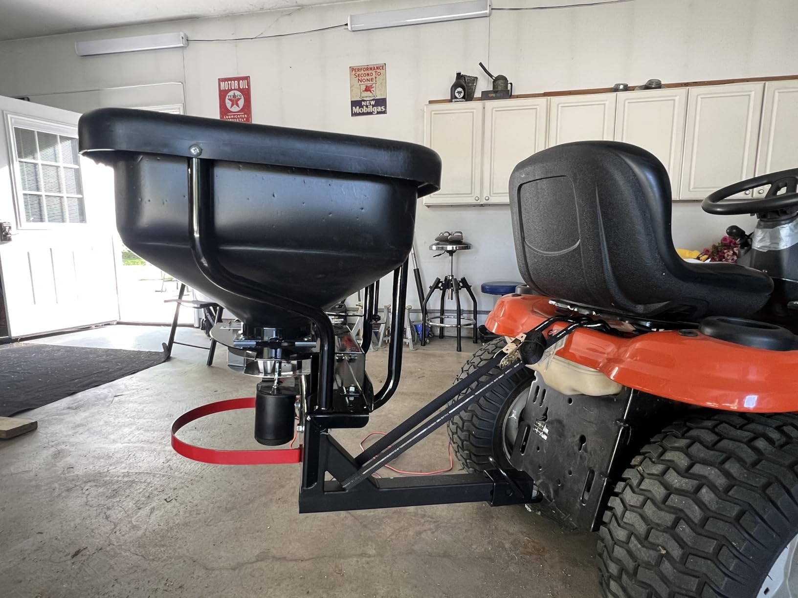 FIMCO 5301845 ATV Dry Material Spreader for Distribution & Broadcast, 12V, Polymer Hopper, 145 lbs customer photo 1