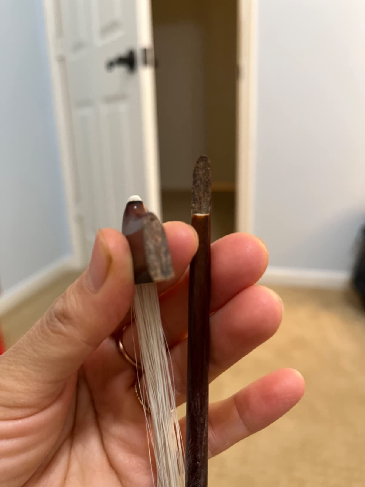 VINGOBOW Pernambuco Violin Bow 4/4 Size 810V Concert Level Straight Stick with Ebony Frog and Natural Horse Hair customer photo 2