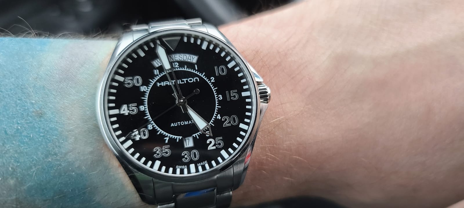 Hamilton Khaki Aviation Automatic Men's Watch, 42mm Stainless Steel Case customer photo 2