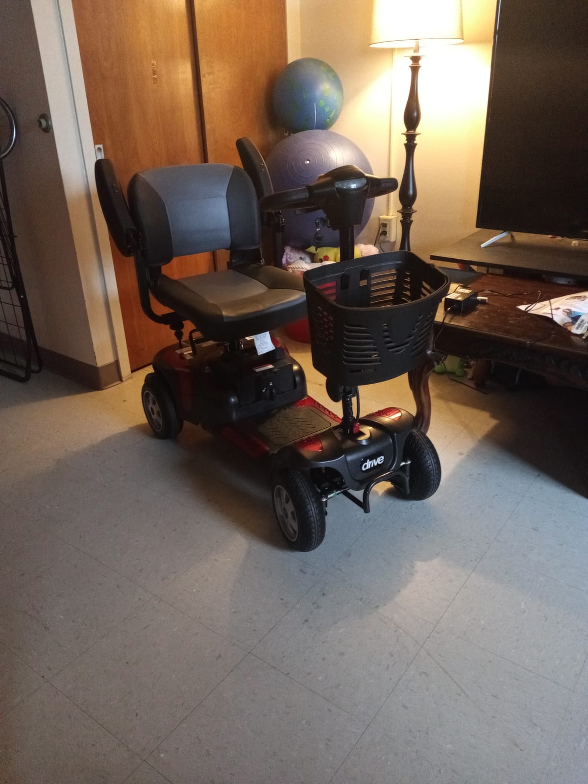 Drive Medical Phoenix LT 4 Wheel Mobility Scooter, Red, Blue & Gray customer photo 1