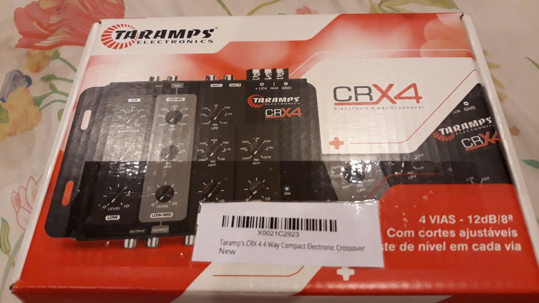Taramps Crx4 Electronic 4 Way Crossover Rca Channels 8 Volts Rms Car Audio Processor Stereo Equalizer Great for Low/High with Bass Boost, Compact Size customer photo 2