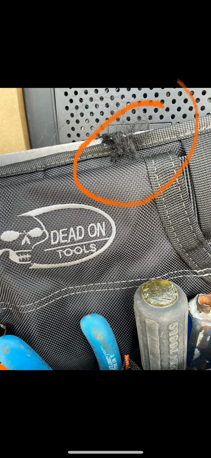 Dead On Tools - 1680 Denier Poly Carpenter's Tool Belt with Suspenders (HDP400945), Black customer photo 2