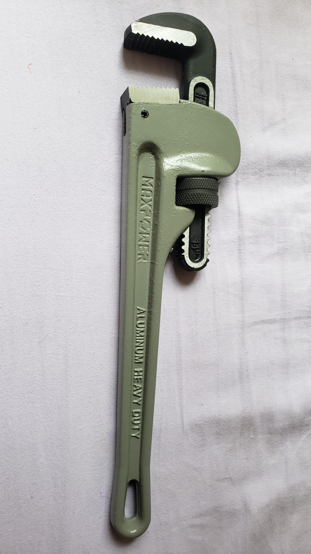 MAXPOWER 14-Inch Pipe Wrench, 2-inch Jaw Capacity customer photo 1