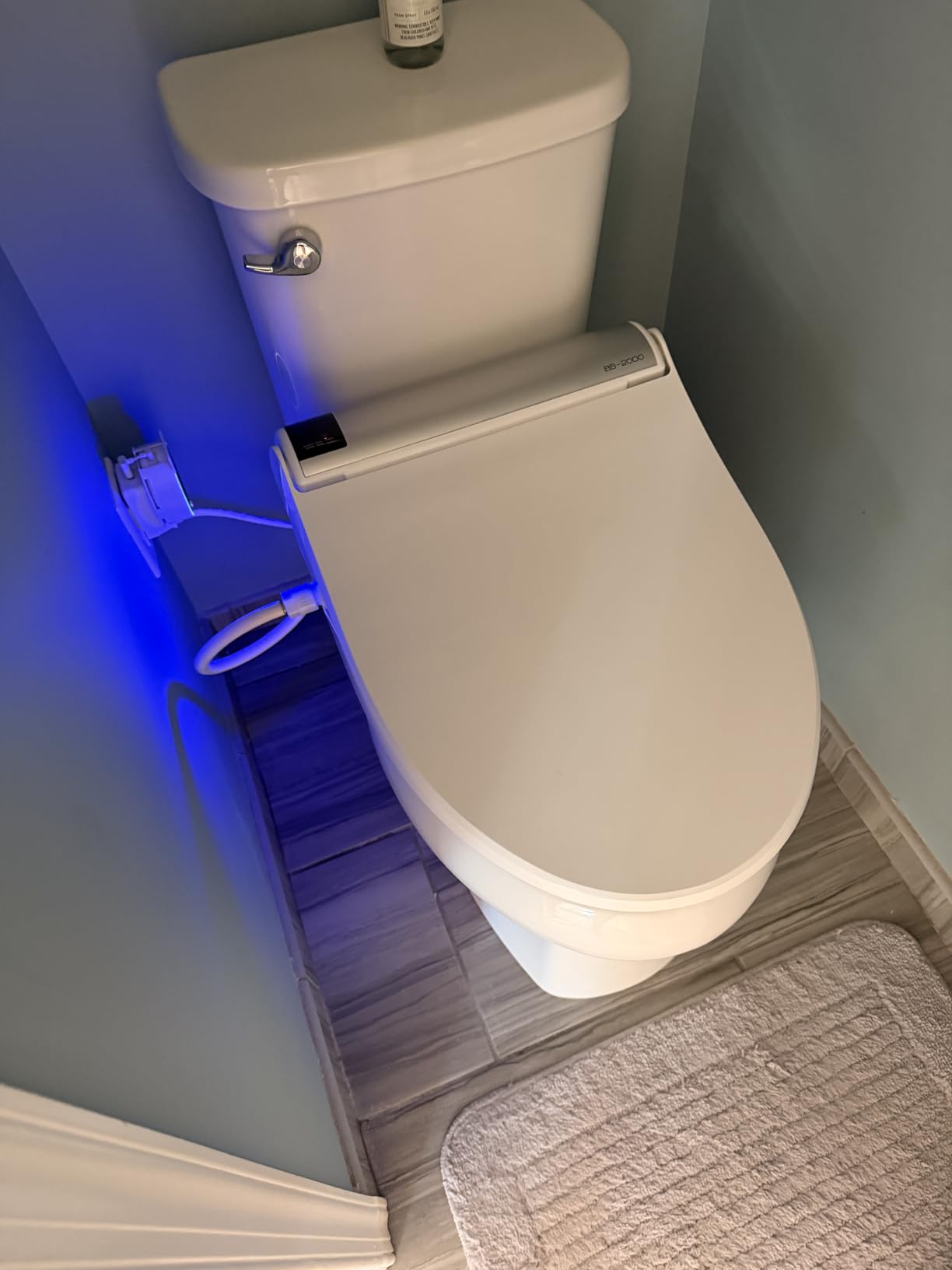 Bio Bidet BB2000 Bliss Electric Bidet Toilet Seat, Warm Water with Air Dryer, Heated Seat with Sensor and Slow Close Lid, Night Light, Remote Control, Elongated, White customer photo 2