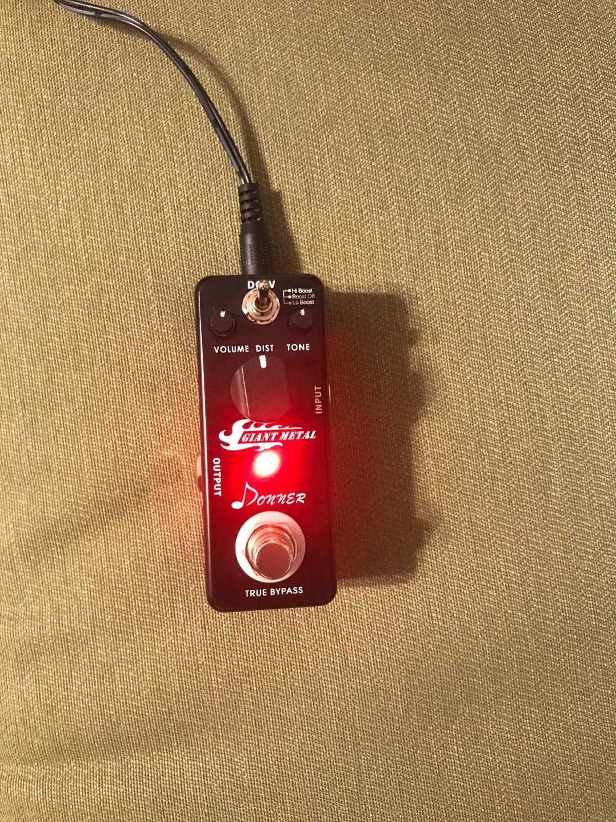 Donner Giant Metal Distortion Pedal - Boost Distortion for Electric Guitar, Pedalboards, 3 Modes True Bypass customer photo 2