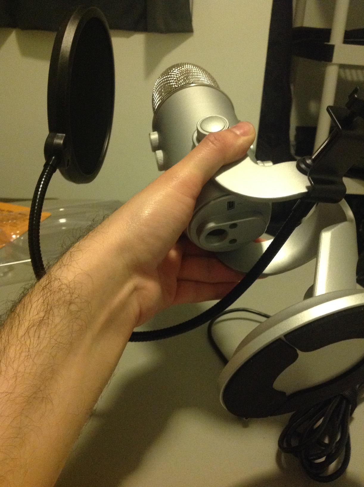 Pop Filter Screen for Microphones - Gooseneck Clamps Compatible with Blue Yeti Microphone - Great Gift customer photo 1