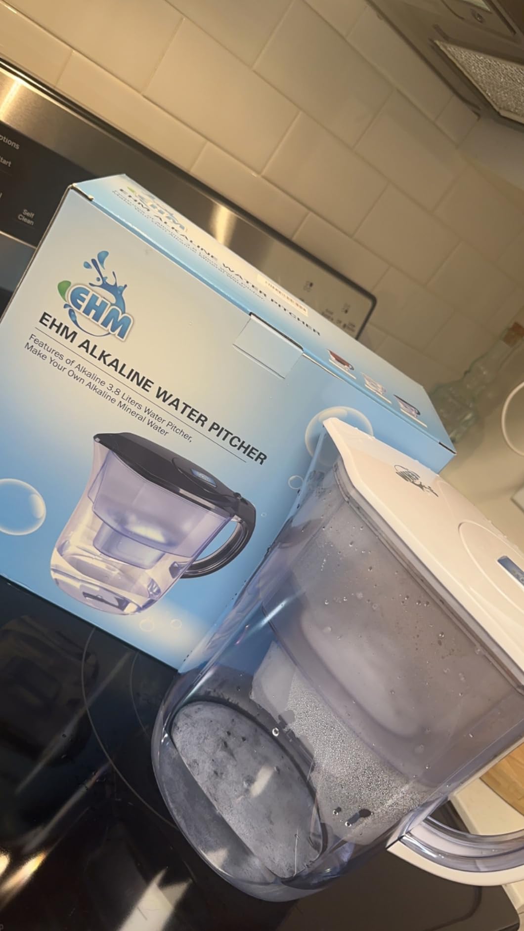 Ehm Ultra Premium Alkaline Water Filter Pitcher - 3.8L, Activated Carbon Filter- BPA Free, Healthy, Clean, & Toxin-Free Mineralized Alkaline Water in Minutes- Up to 9.5 pH-2025 customer photo 2